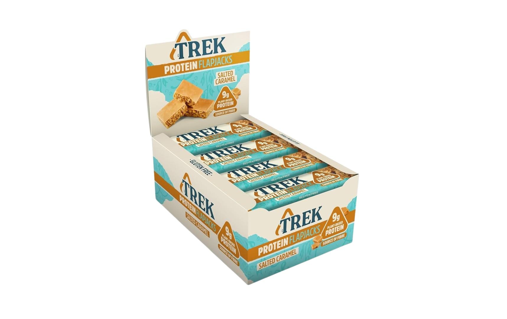 TREK Protein Flapjack Box Salted Caramel, 16x50g