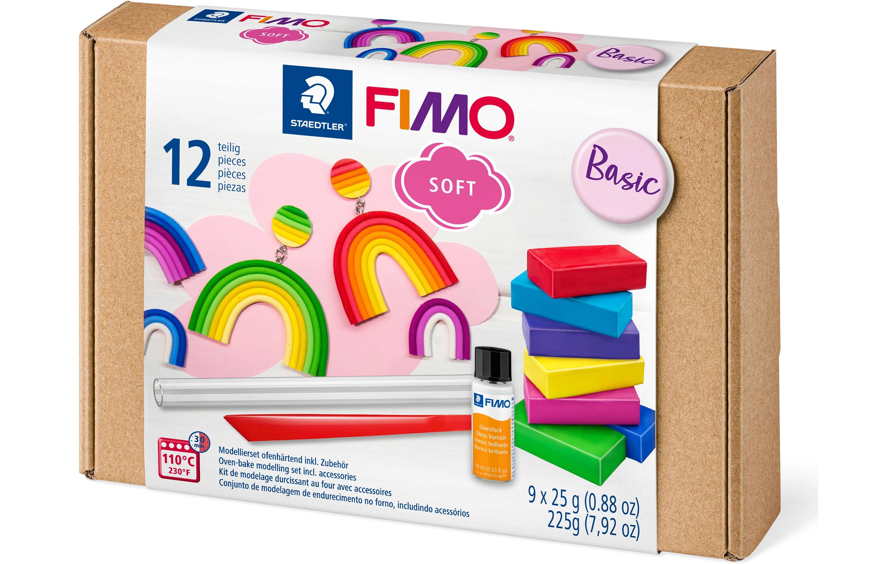 FIMO Soft Modelliermasse Basic Set ofenhärtend, weich und soft