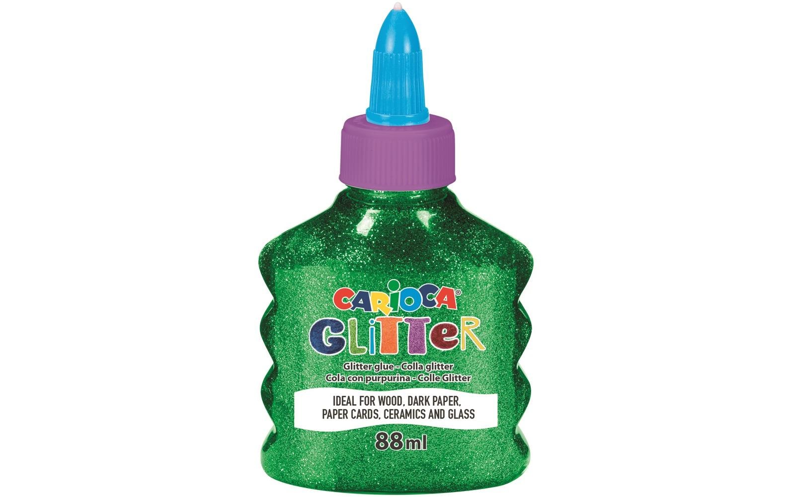 Carioca Glitzerkleber Glitter Glue Spark Grün mit Glitzerpartikel, 88ml