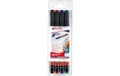 Edding Permanent Pen 141F 4-Set Folienschreiber 4 Farben 0.6mm