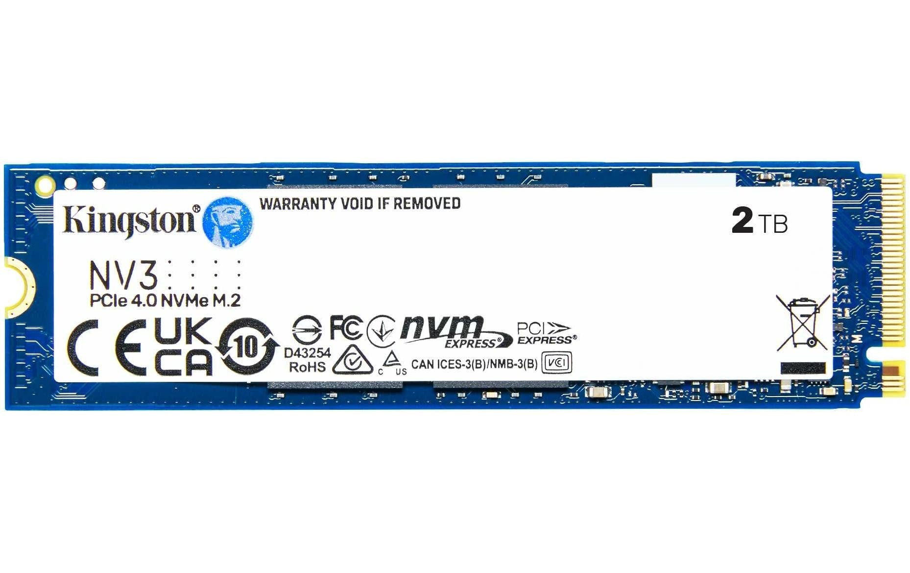 SSD Kingston NV3 2TB M.2 2280 NVMe PCIe4.0 x4, 6000/5000 MB/s