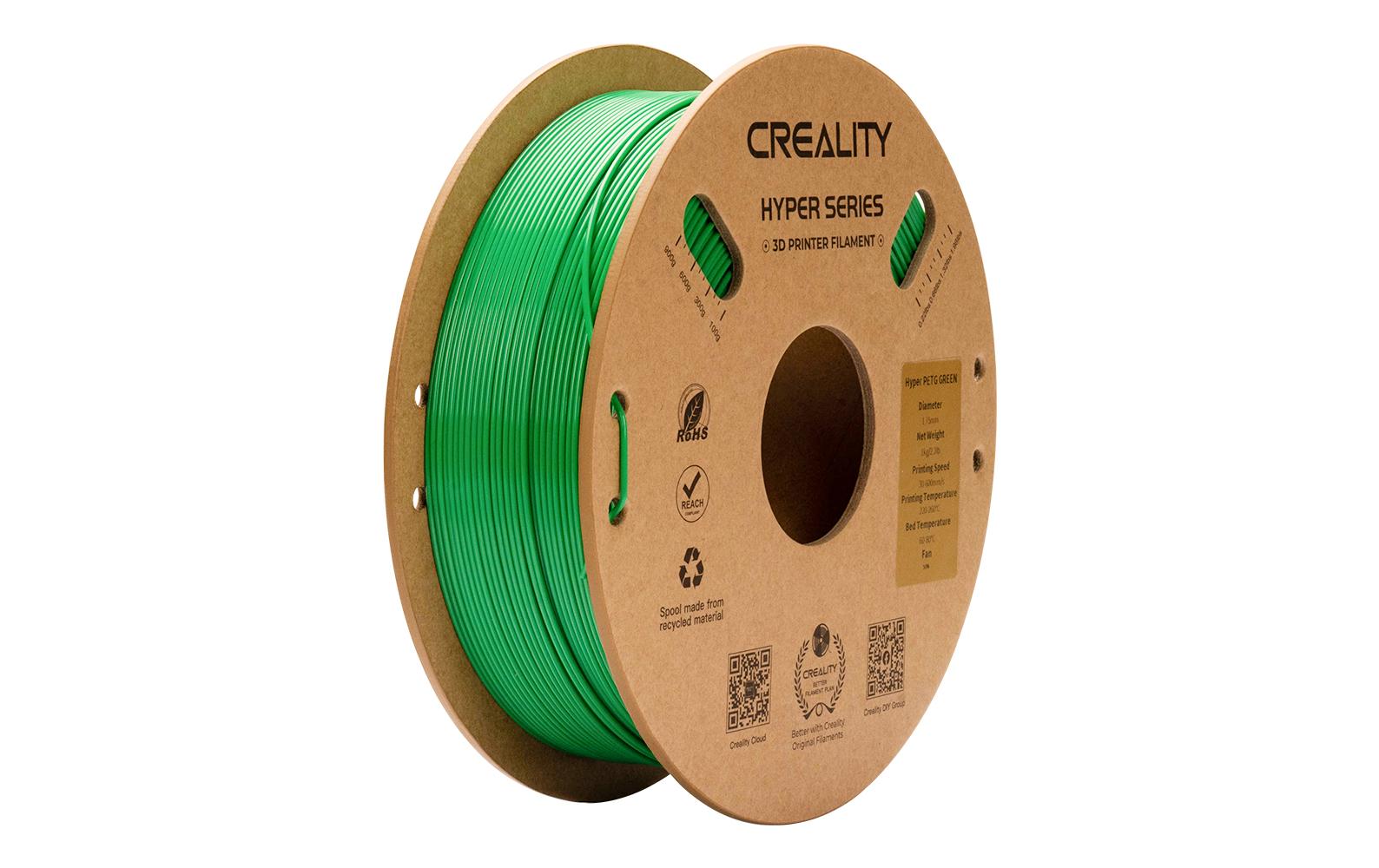 Creality Filament PETG Hyper Grün 1.75 mm Hyper PETG Filament für 3D Drucker