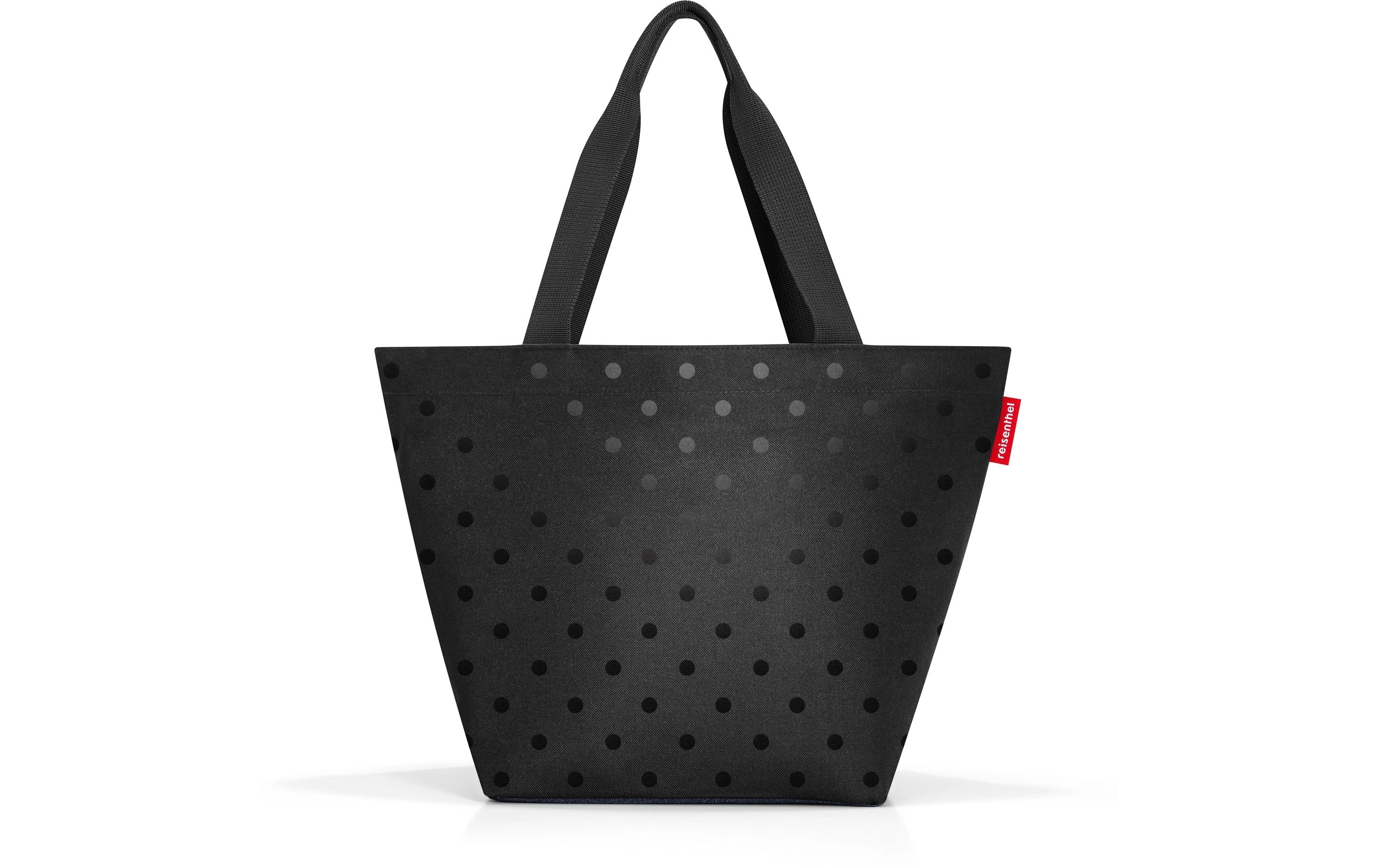Reisenthel shopper M glossy dots black