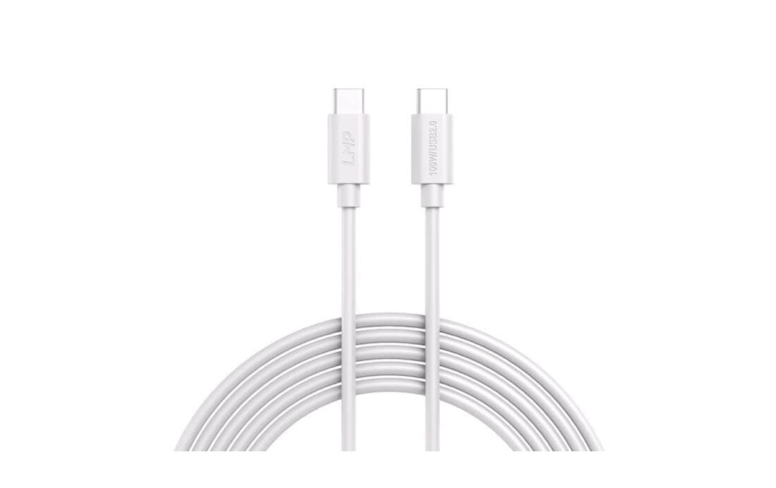 LMP USB2.0 TypC -TypC Kabel, 2m 100W, weiss