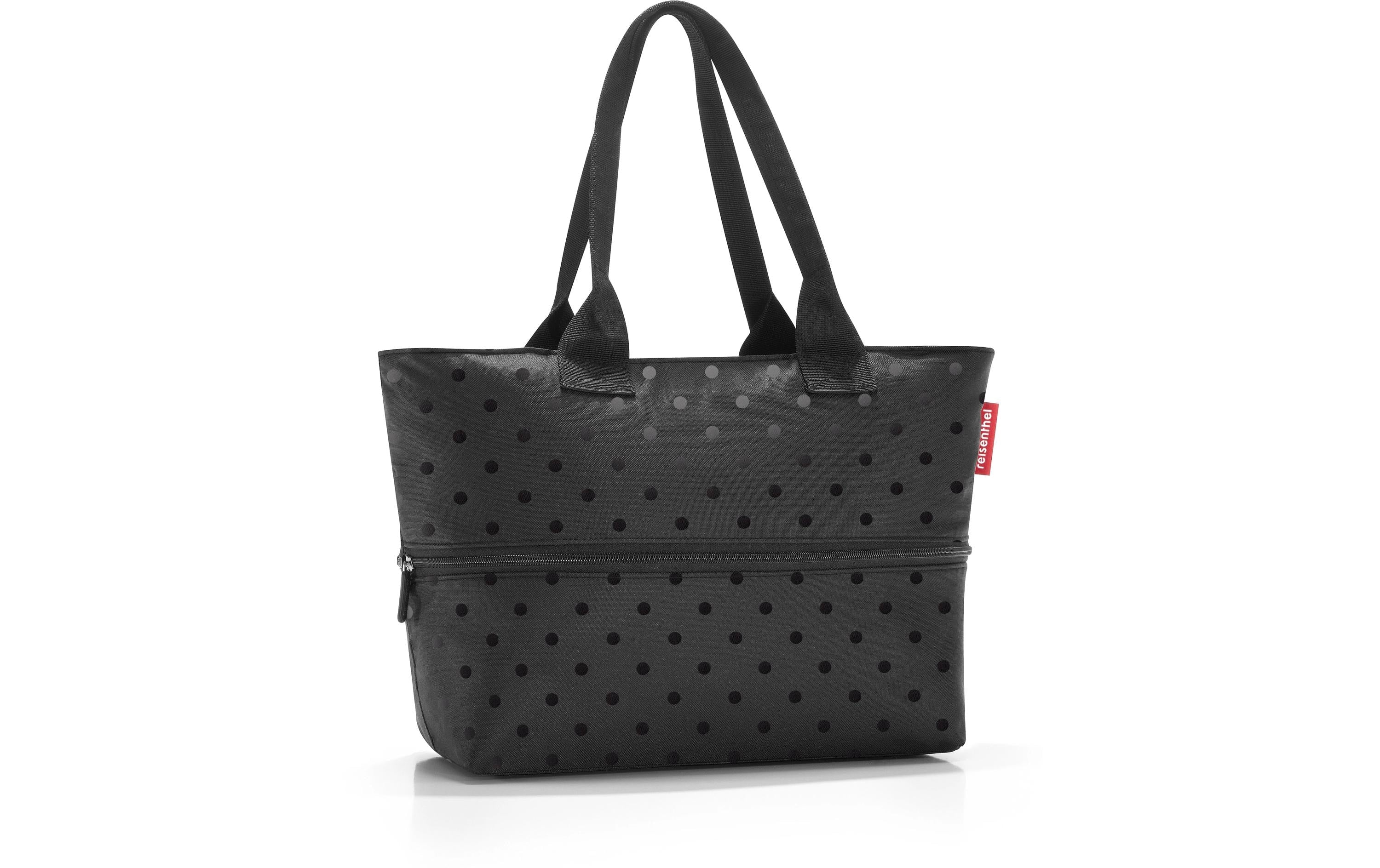 Reisenthel shopper e1 glossy dots black