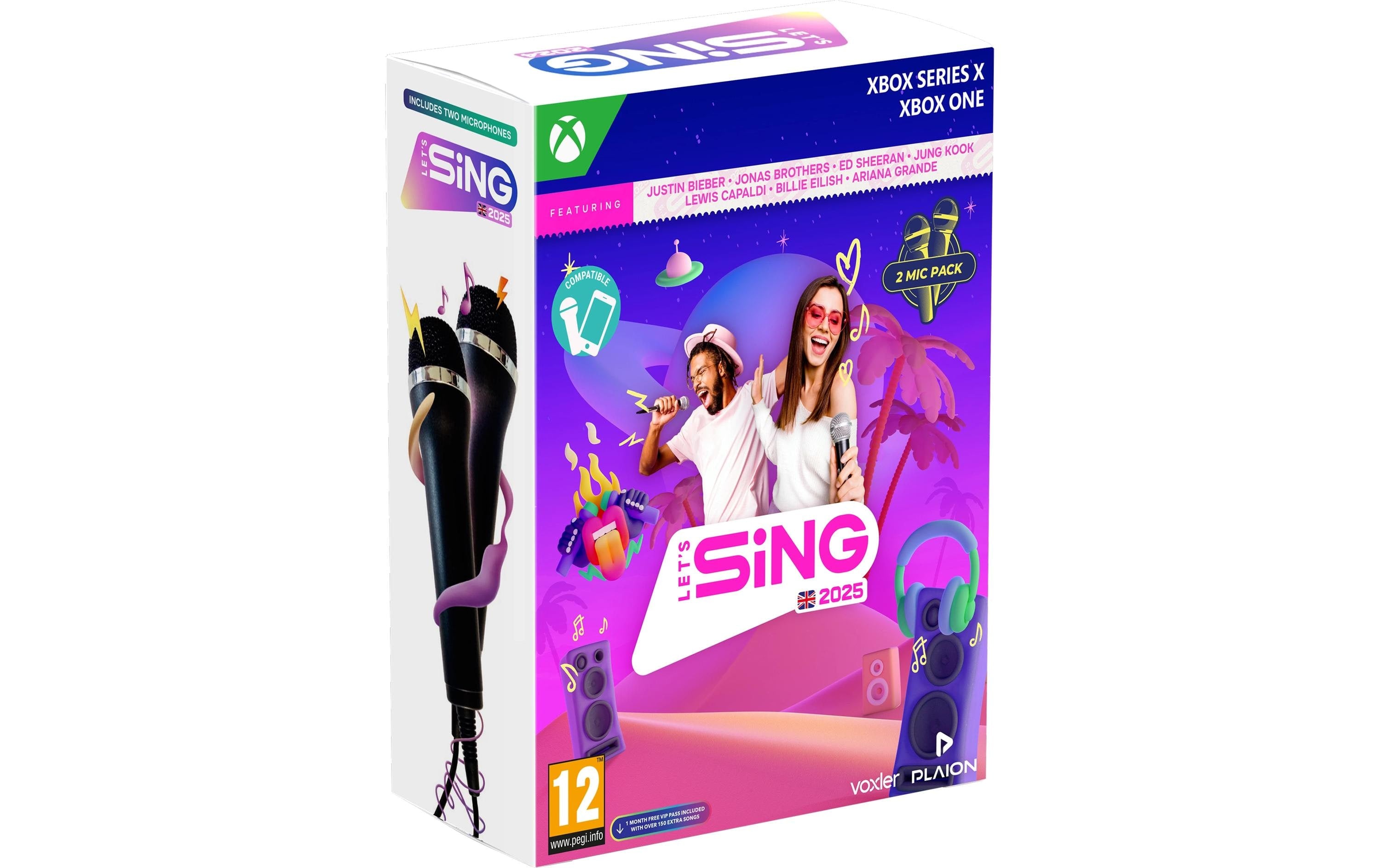 Let's Sing 2025 + 2 Mics, XSX inkl. 2 Mics, Alter: 12+, Int. Version