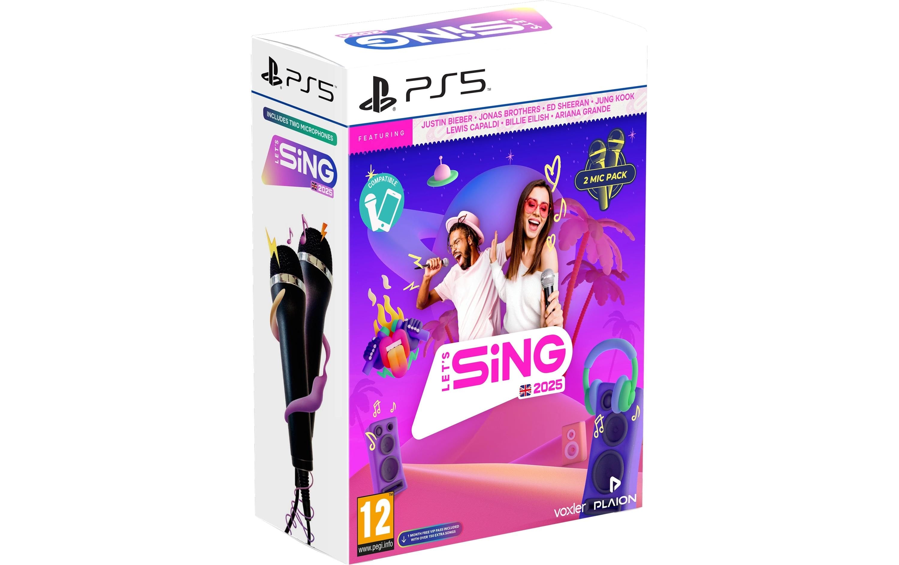 Let's Sing 2025 + 2 Mics, PS5 inkl. 2 Mics, Alter: 12+, Int. Version