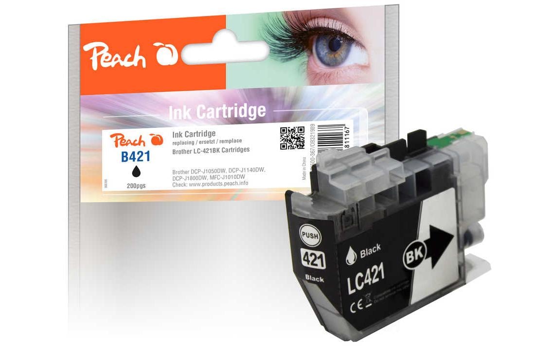 Peach Tinte Brother LC-421 Black 200 Seiten