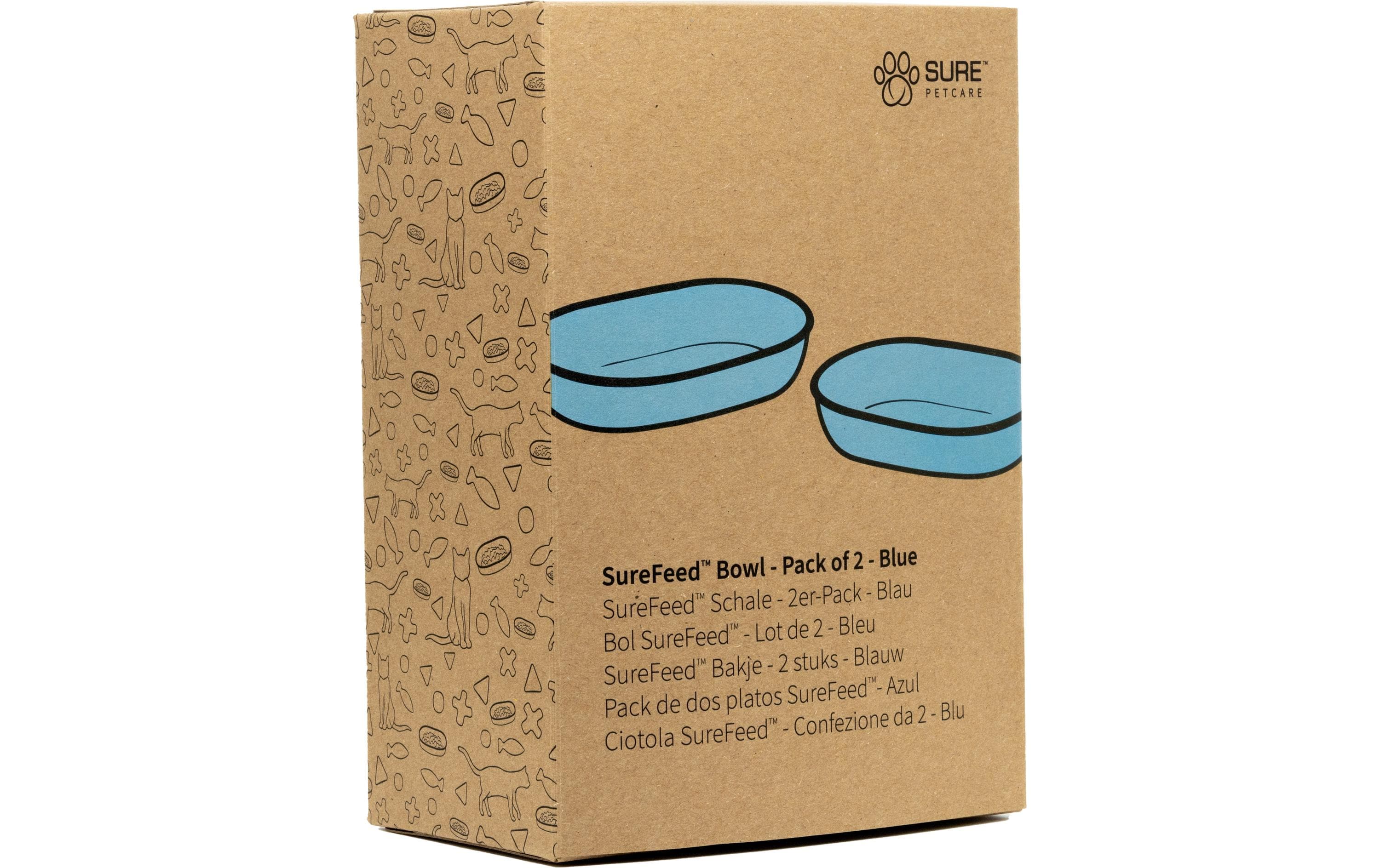 SureFeed Schalen 2Stk. 450ml/10x16cm, blau