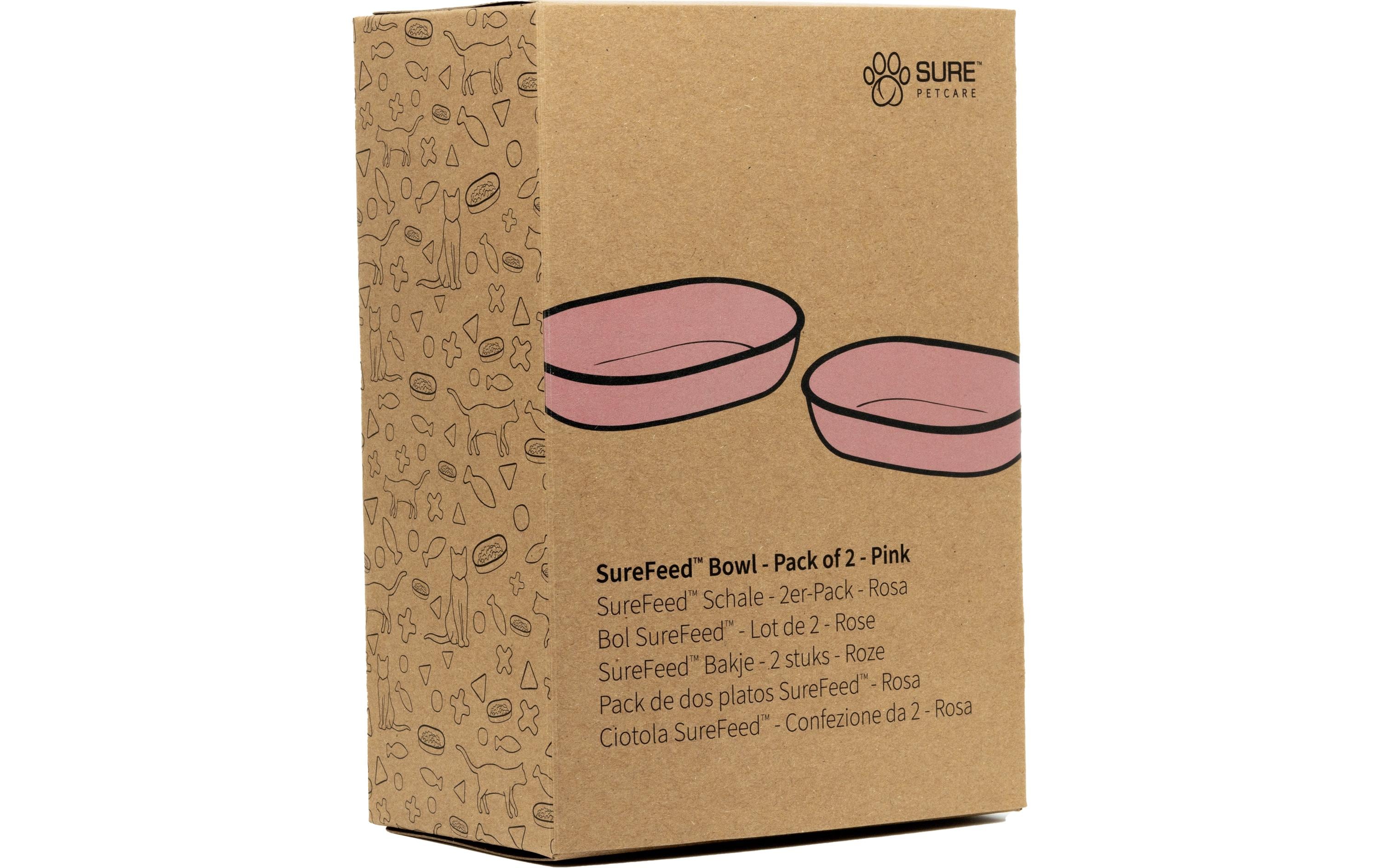 SureFeed Schale 2Stk. 450ml/10x16cm, pink