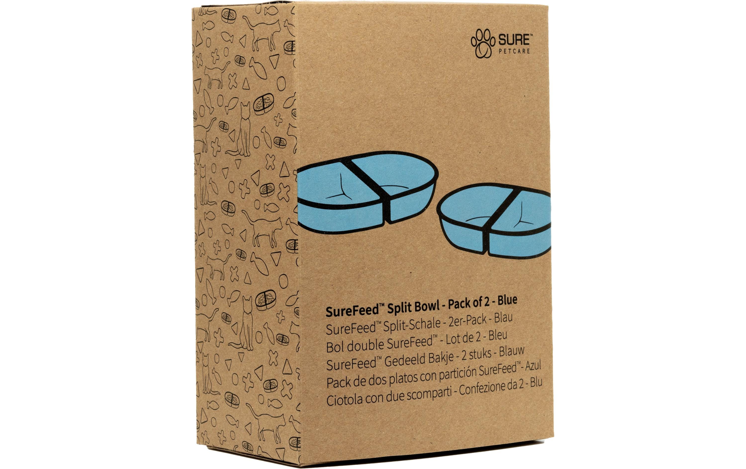 SureFeed Doppel-Schale 2Stk. 2x200ml/10x16cm, blau