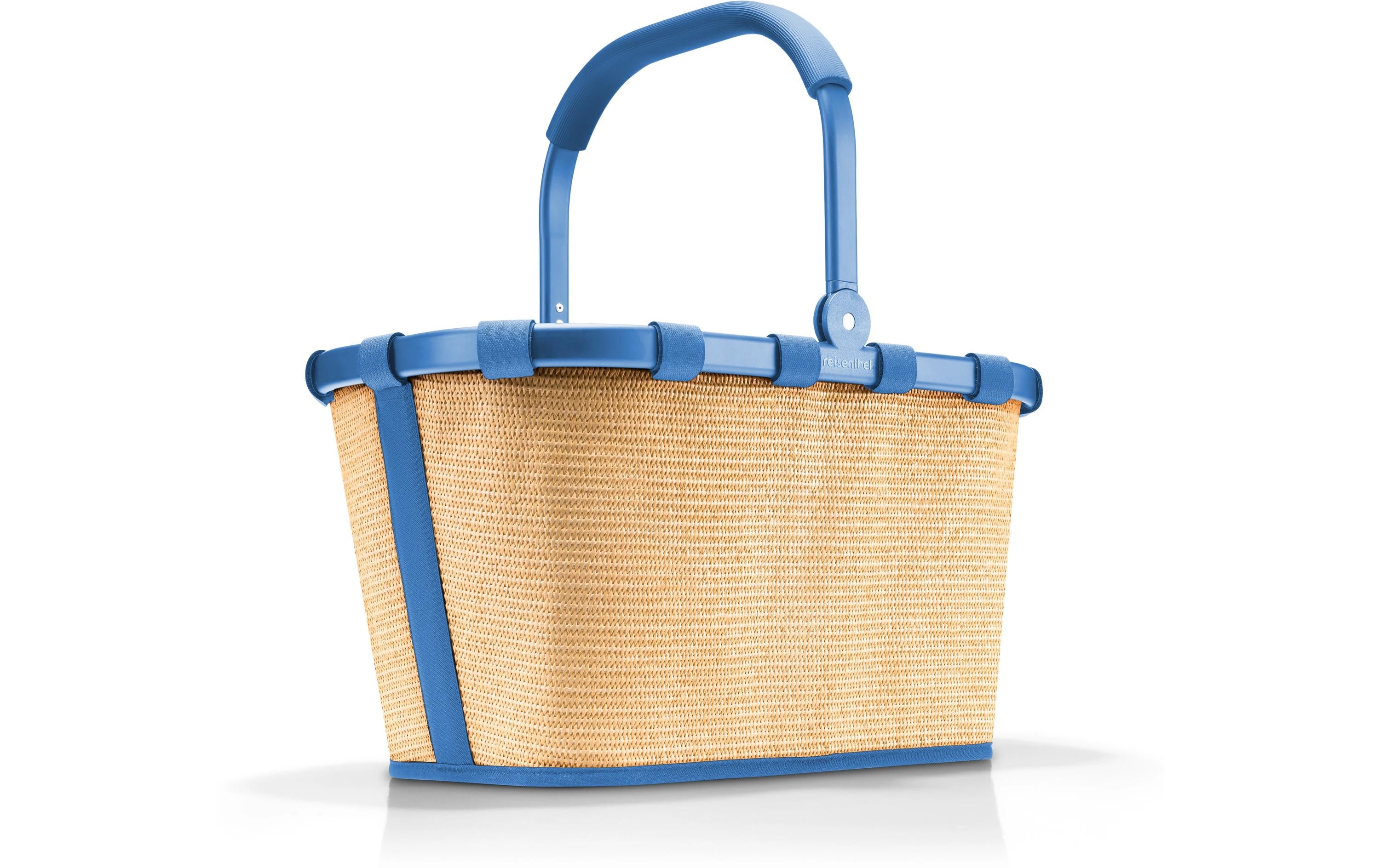 Reisenthel carrybag frame raffia blue