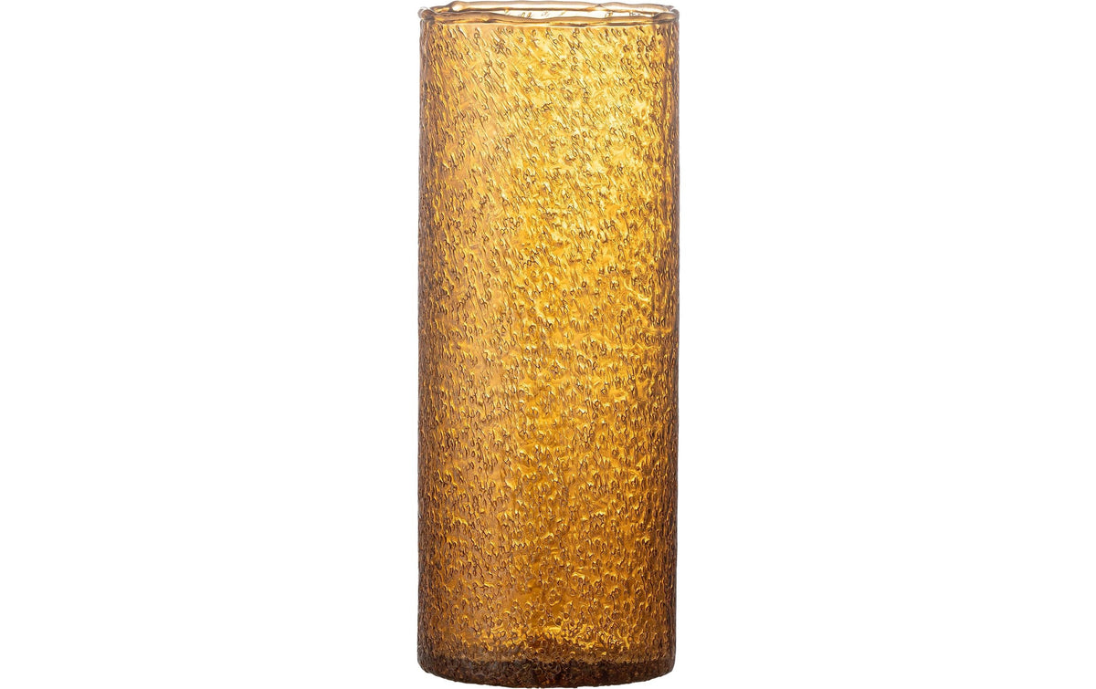 Bloomingville Zenta Vase Braun Recyceltes Glas, D13xH32cm