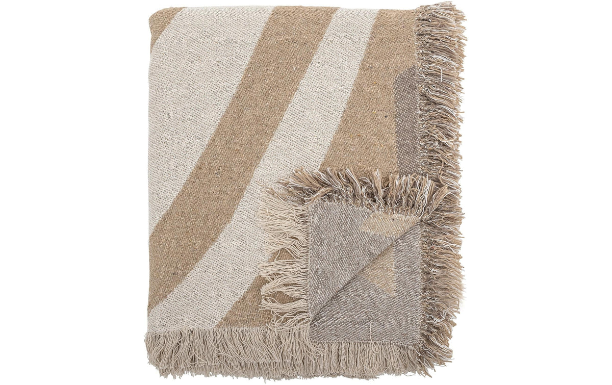 Bloomingville Orinoco Decke Natur Rec. Baumwolle, L160xB130cm