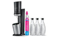 Sodastream Crystal Black Mega Pack CQC, inkl. 60l Zylinder, 3 Karaffen 0.7l