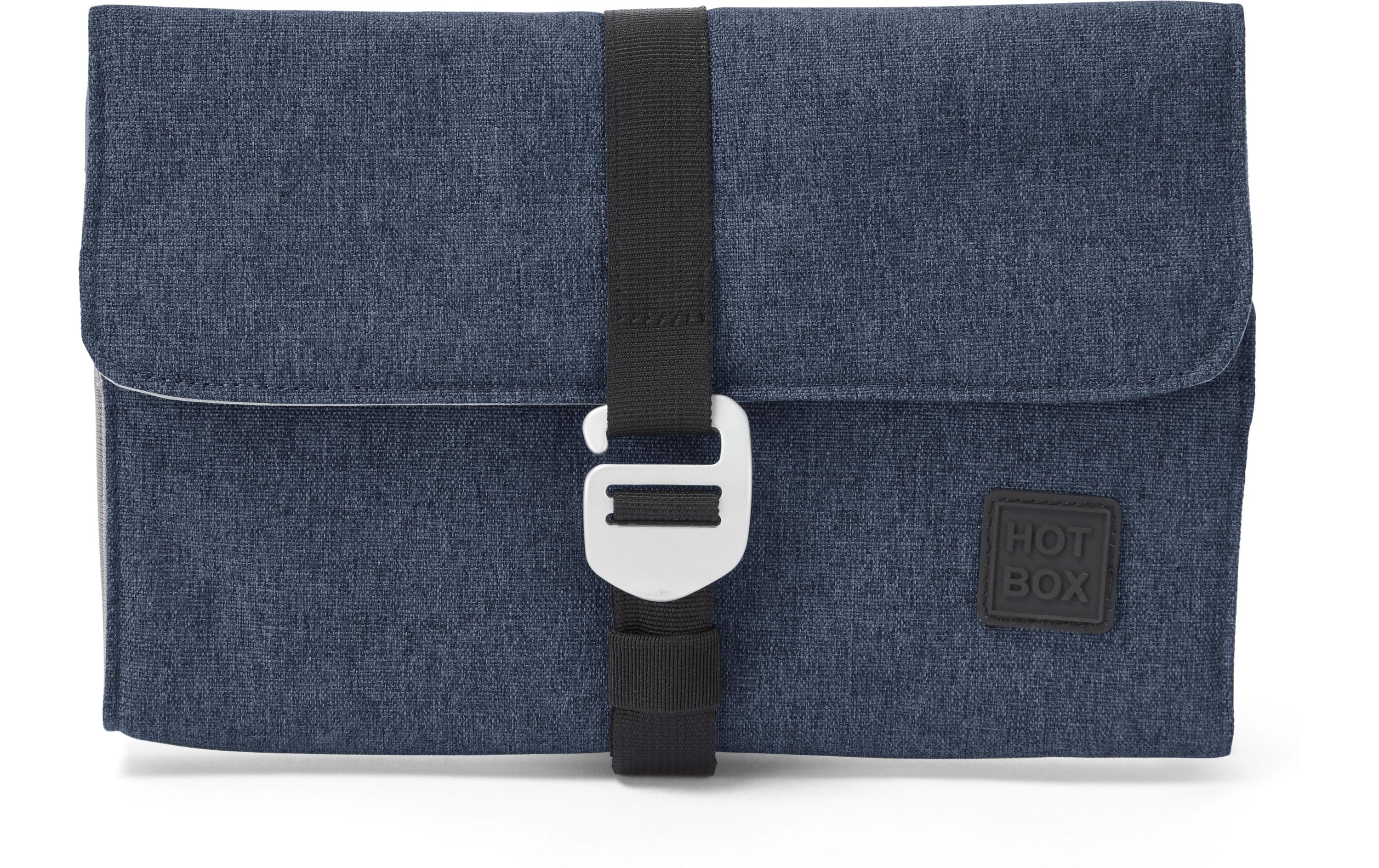 Hotbox Folio Aufbewahrung Notizbuch blau 2 Reissverschlusstaschen