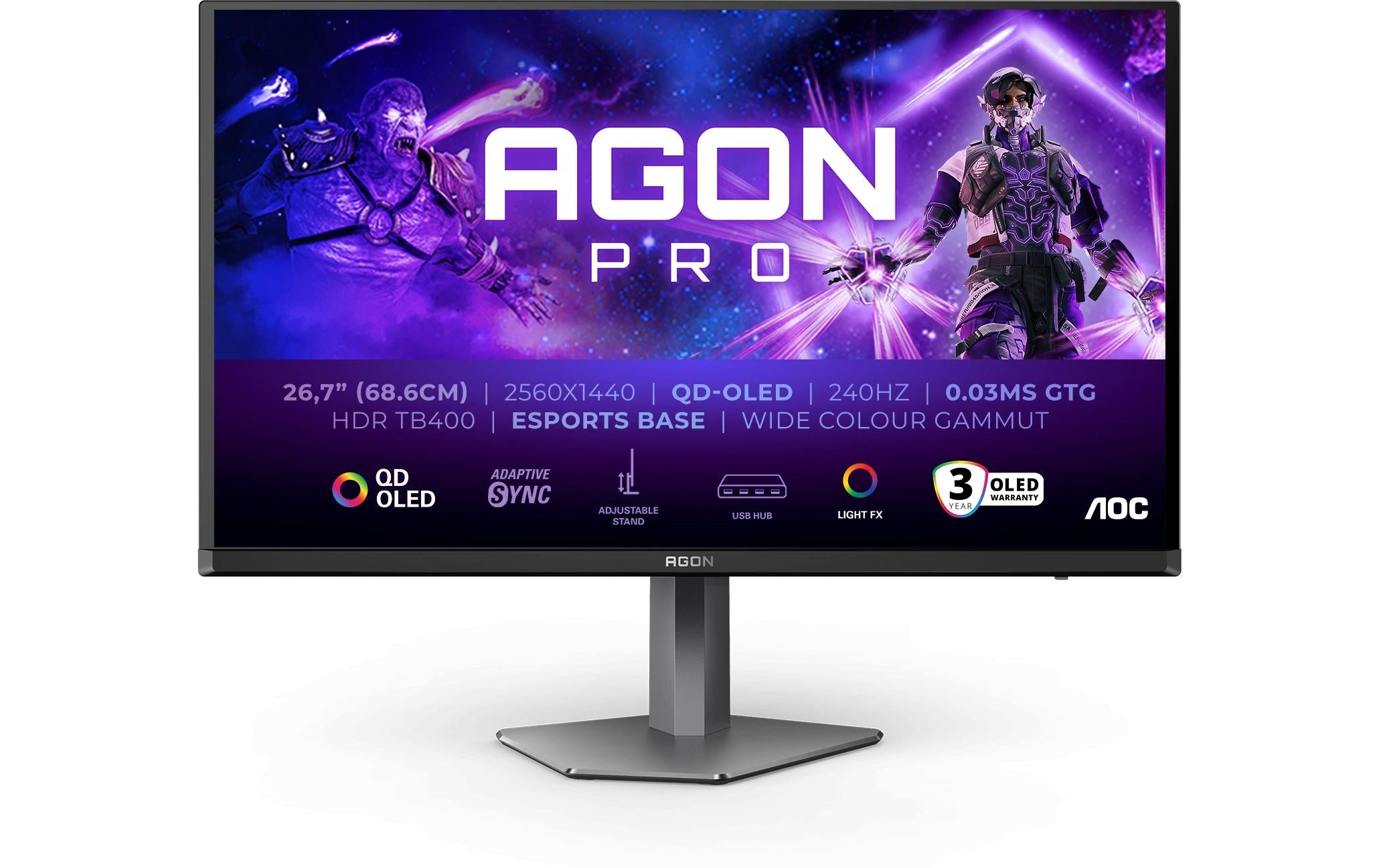 AOC 27" AG276QZD2 2560x1440, 240Hz