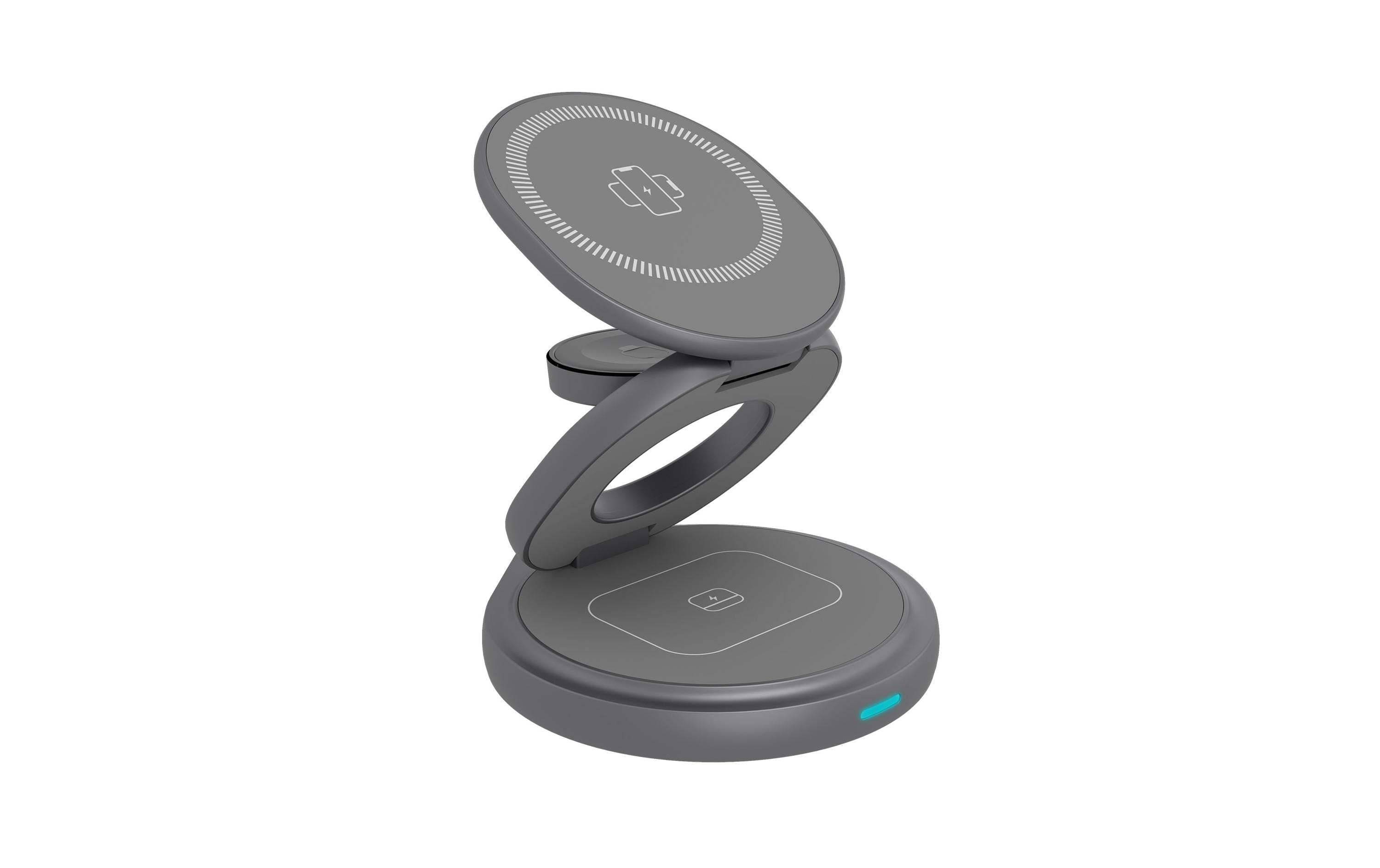 Icy Box 3in1 Chrger IB-SH101-CH Grau