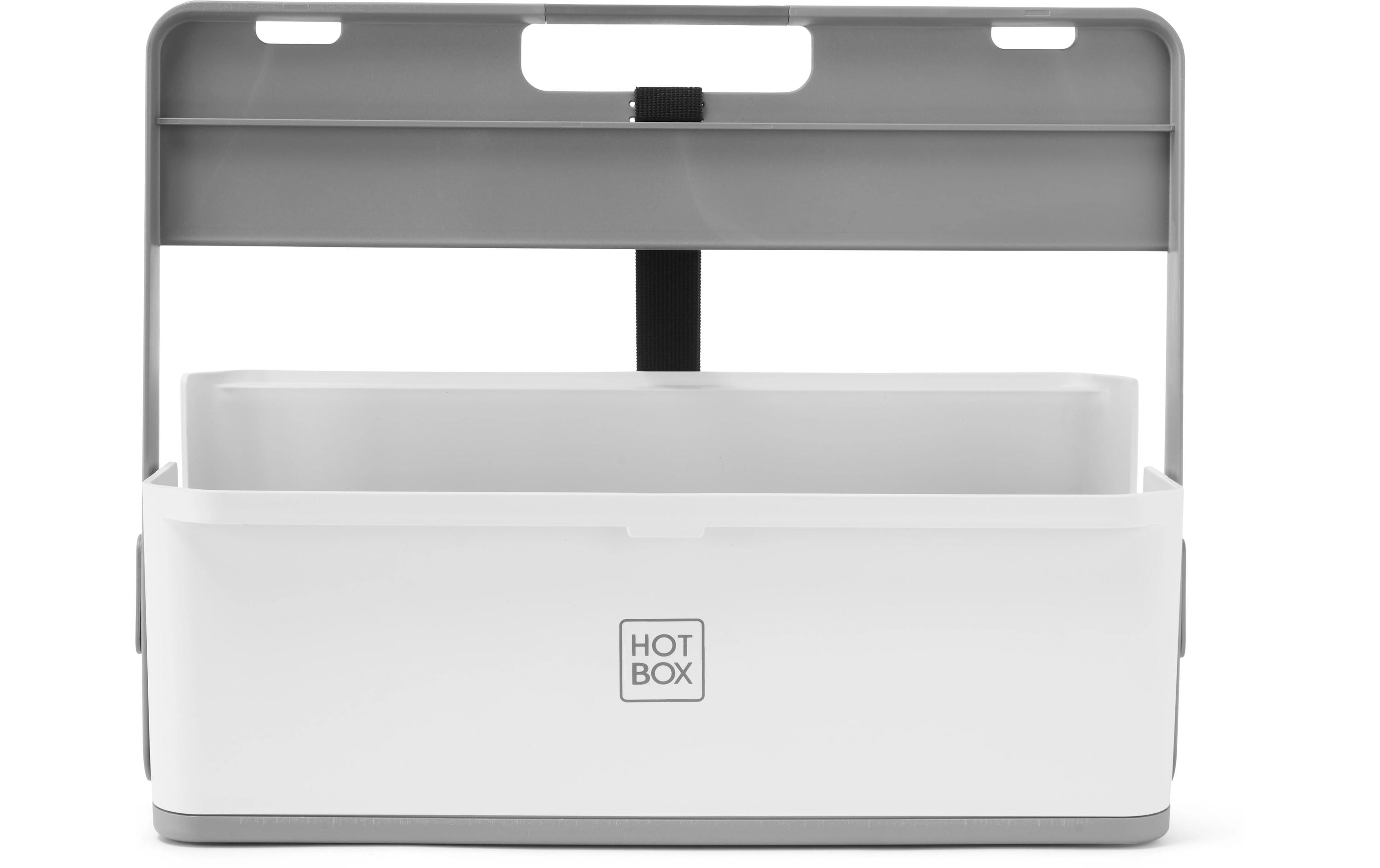 Hotbox 4 Schreibtisch Organzizer weiss, höhenverstellbar mit Softgrip