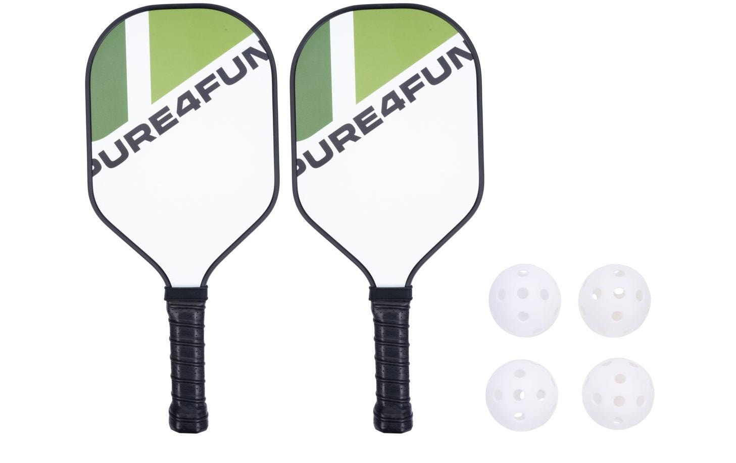 FTM Pickleball Set 4 Bälle, 2 Schläger
