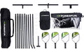 FTM Pickleball Set mit Netz Netz 670x92x70cm, 6 Bälle, 4 Schläger