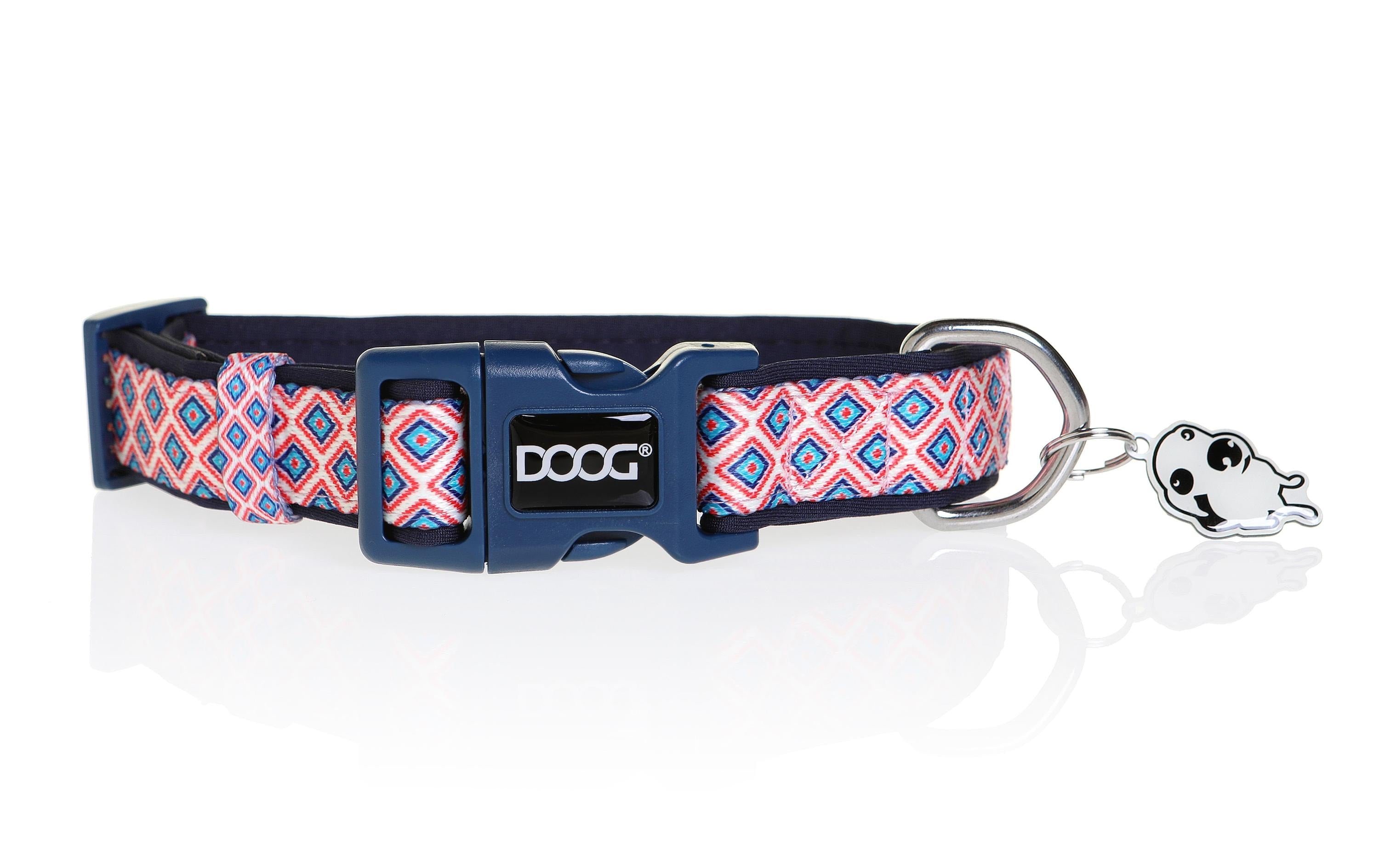 Doog Halsband L Gromit navy / white / red / chevron