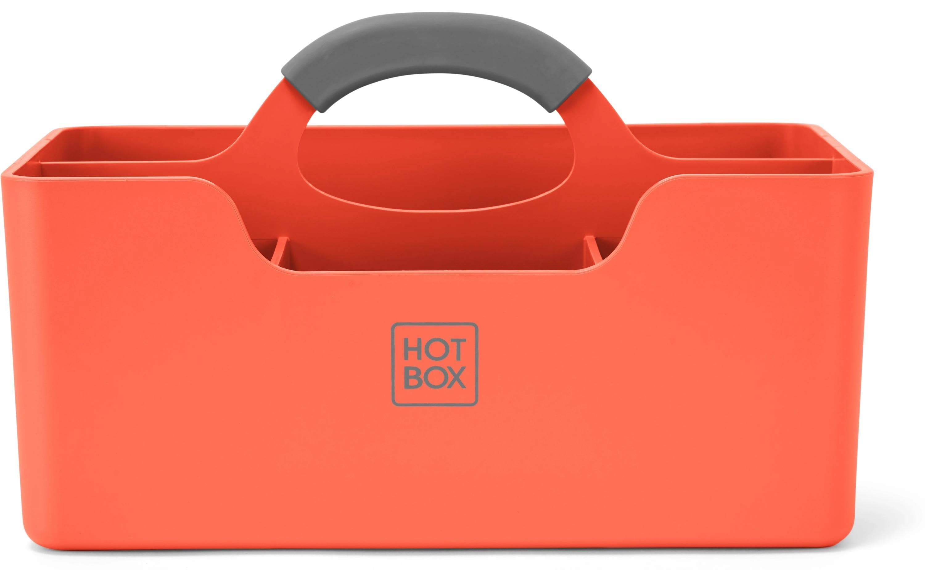 Hotbox 1 Aufbewahrungstool, rot mit 4 Fächer