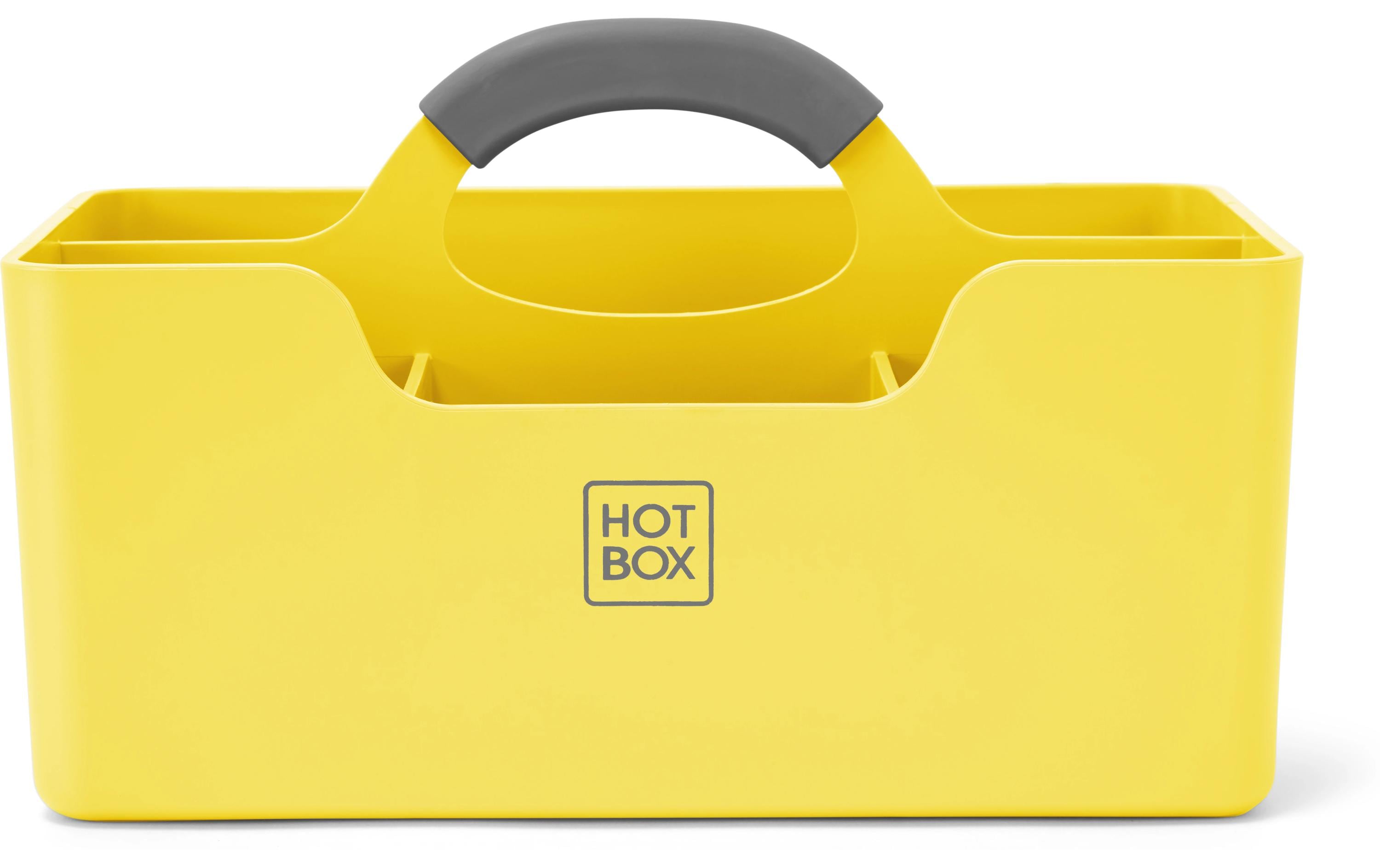 Hotbox 1 Aufbewahrungstool, gelb mit 4 Fächer