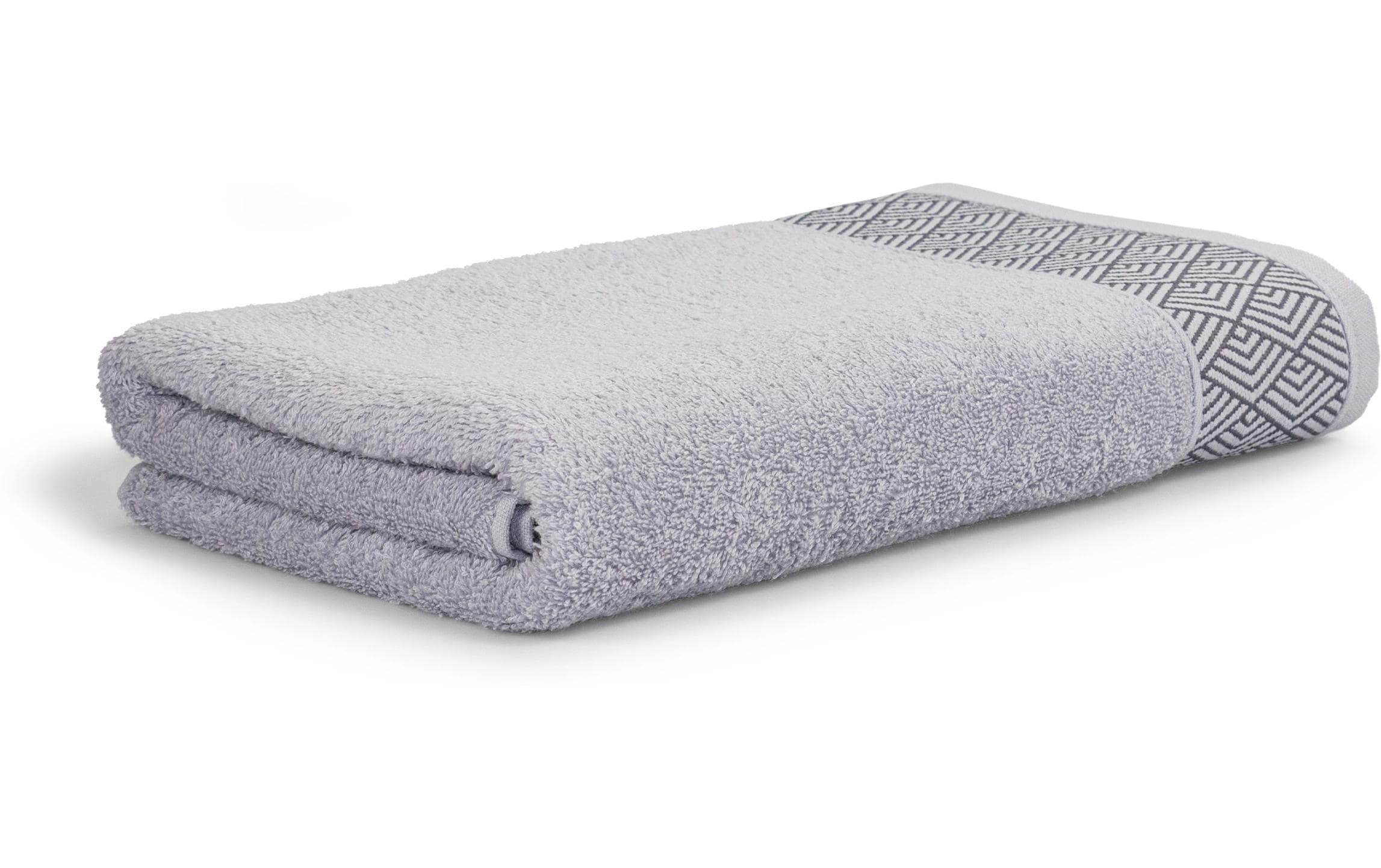 Frottana Duschtuch GEOMETRY 67x140cm, 100% Baumwolle, Silver
