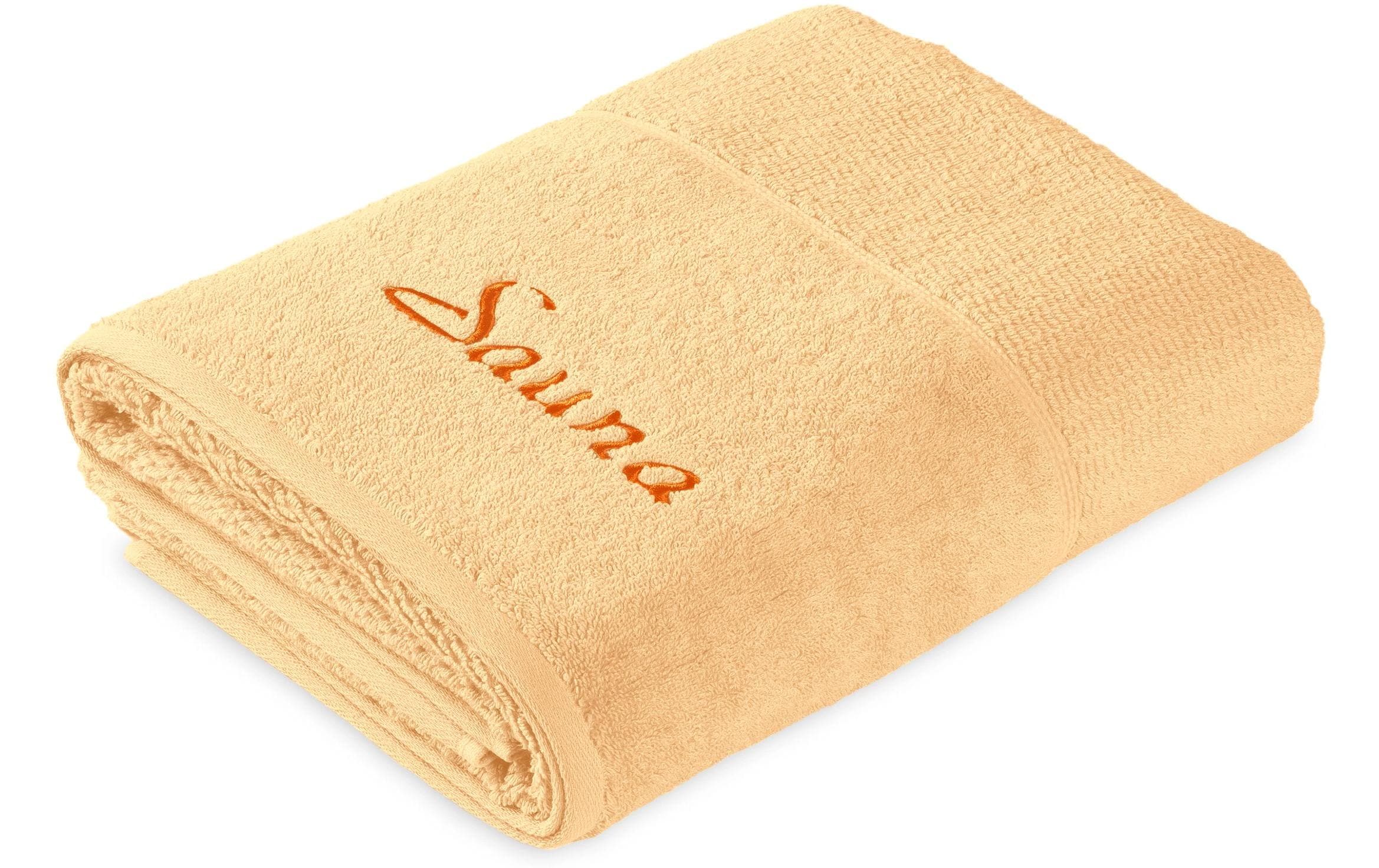 Frottana Saunatuch PEARL 80x200cm, 100% Baumwolle, Maize