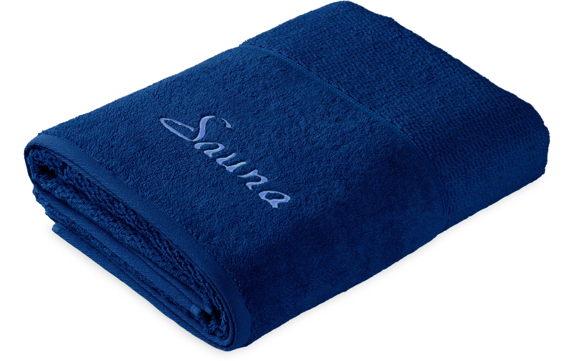 Frottana Saunatuch PEARL 80x200cm, 100% Baumwolle, Deep Sea
