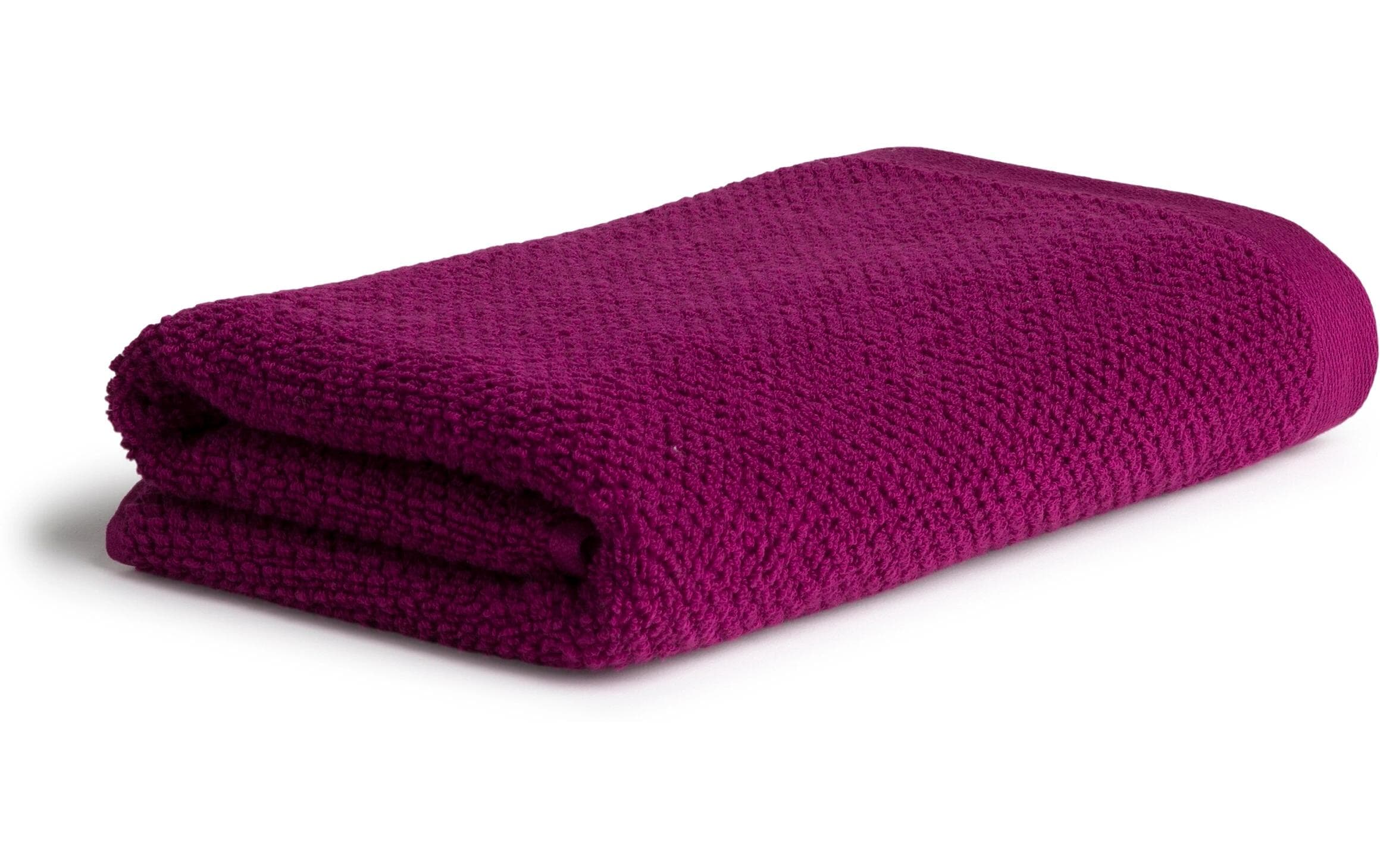 Möve Handtuch Bliss Perlstruktur 100% Baumwolle, 50x100cm, Berry