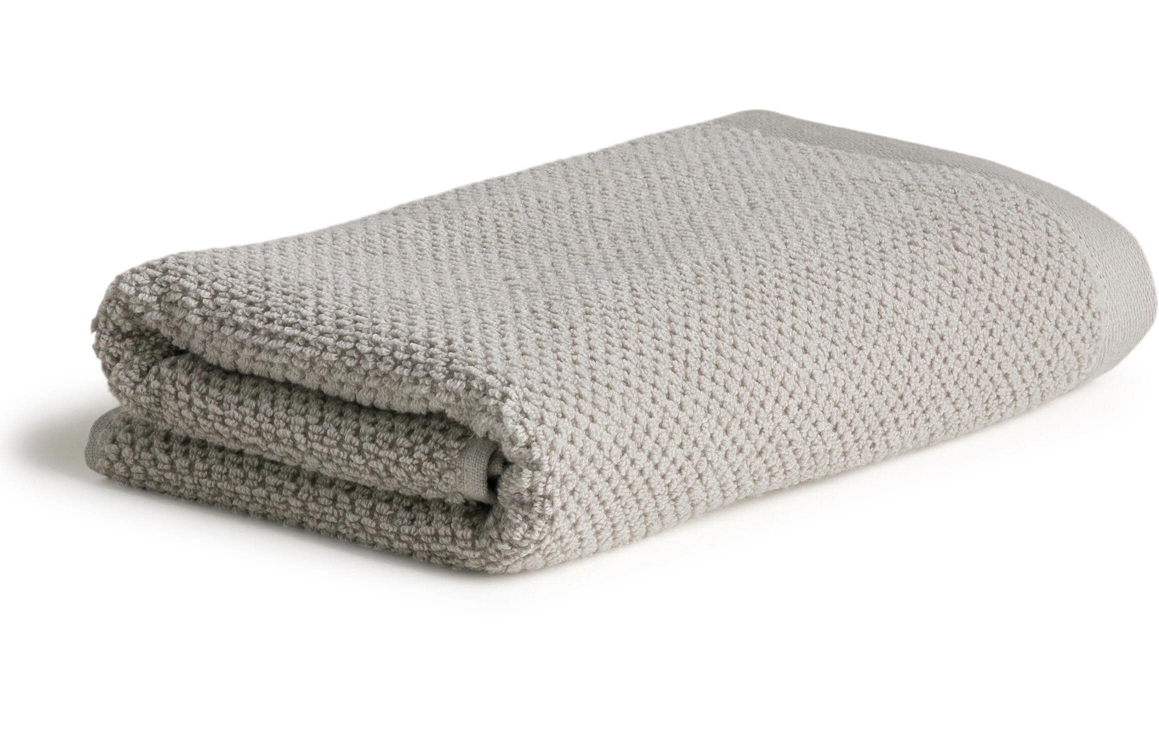 Möve Handtuch Bliss Perlstruktur 100% Baumwolle, 50x100cm, Silver Grey