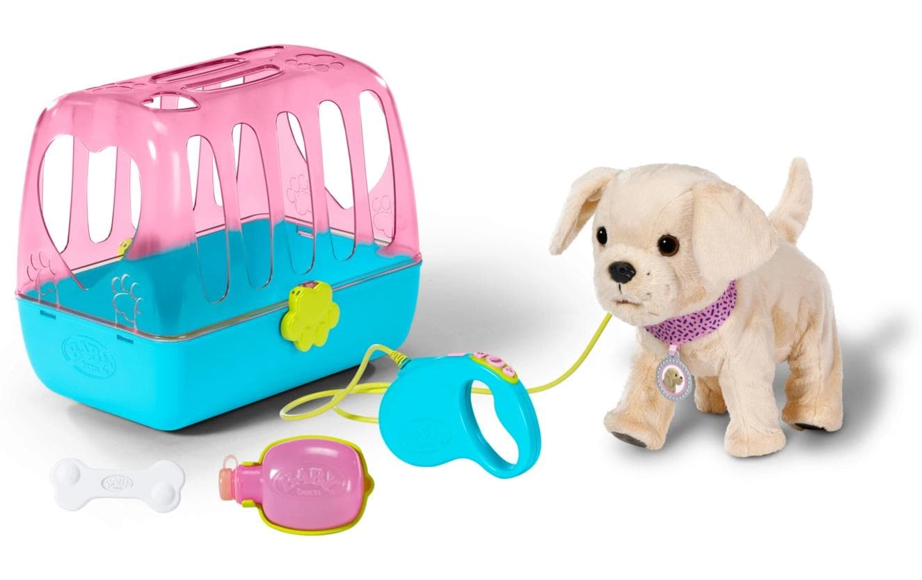 BABY born Mein Hund Lucky mit Transportbox
