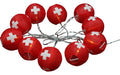 Dameco LED Lampion Lichterkette indoor LED ww, Timer 6h/8h, exkl. Batterien 2x AA