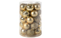 COCON, Weihnachtskugel 34 Stück, Gold Kunststoff, D: 4cm