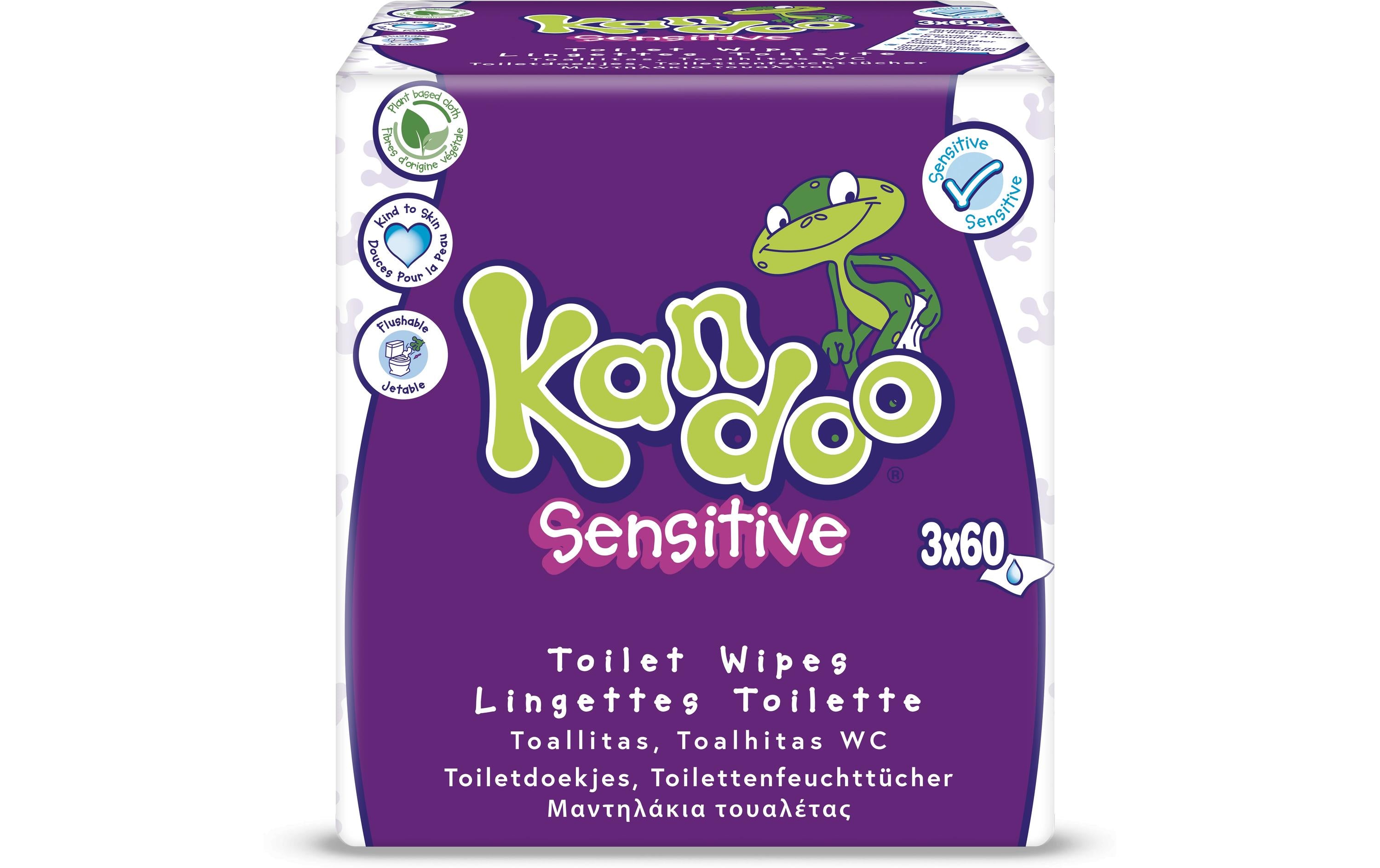 Kandoo Feuchttücher Sensitive 3 x 60 Stück