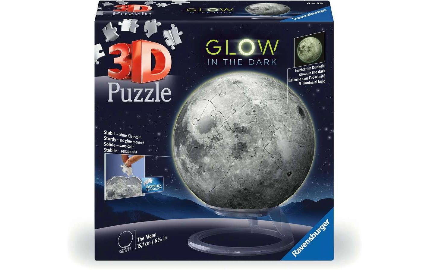 3D Puzzle Ball: Der Mond 6-99 Jahre