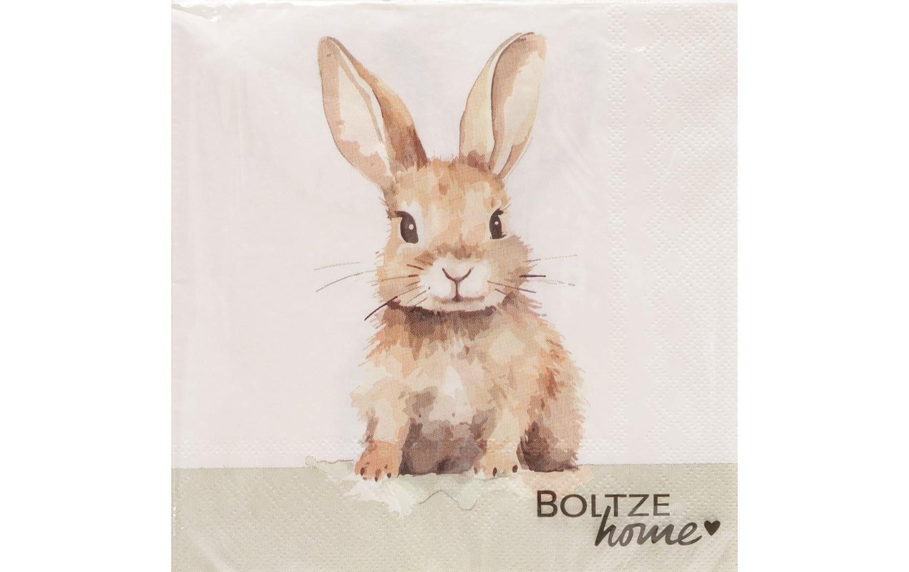 Boltze Osterservietten Hase Hansi 20 Stück, 16.5x16.5cm