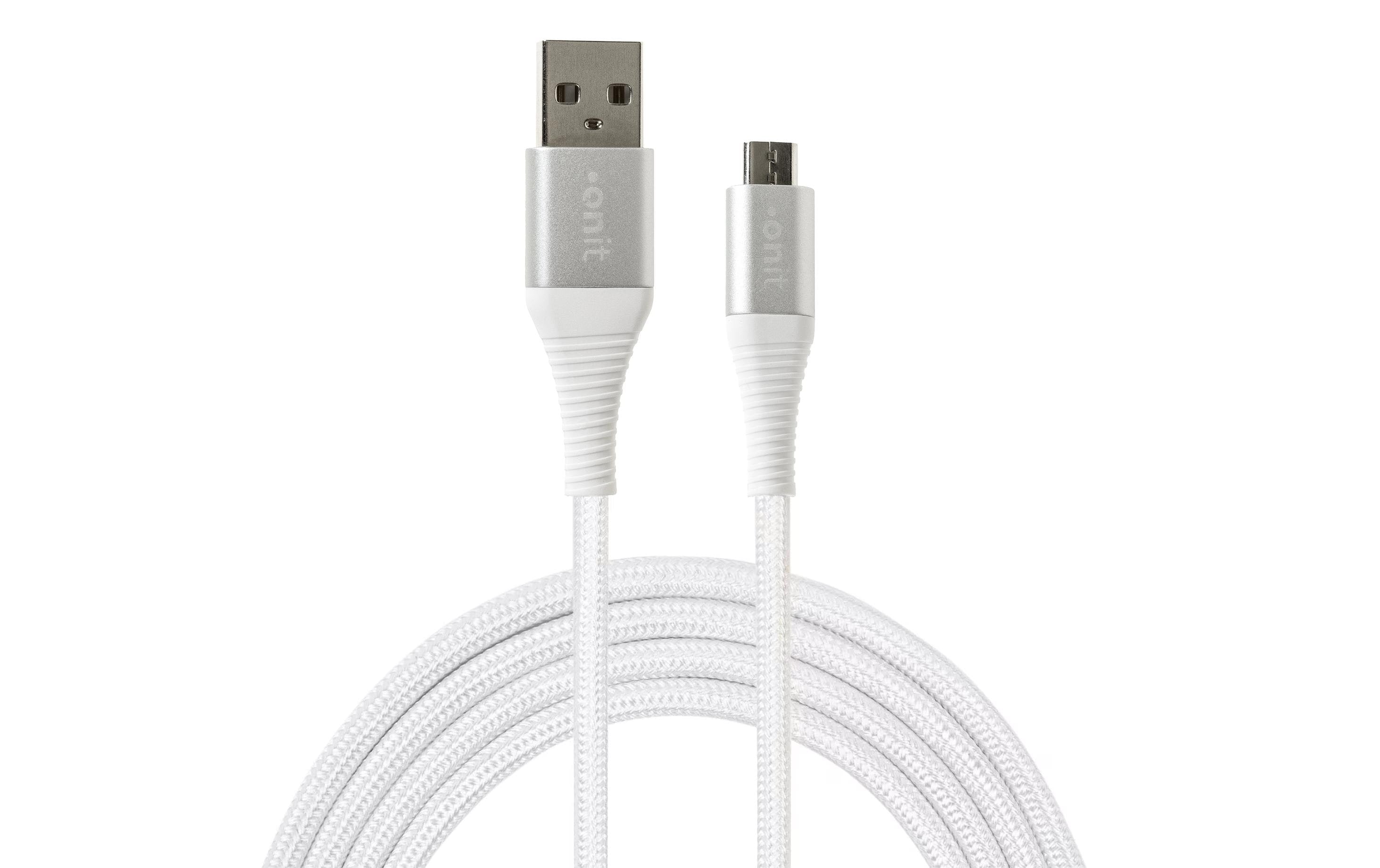 onit USB-Kabel basic A-M weiss 1.2m USB 2.0 / 10W / 480Mbps