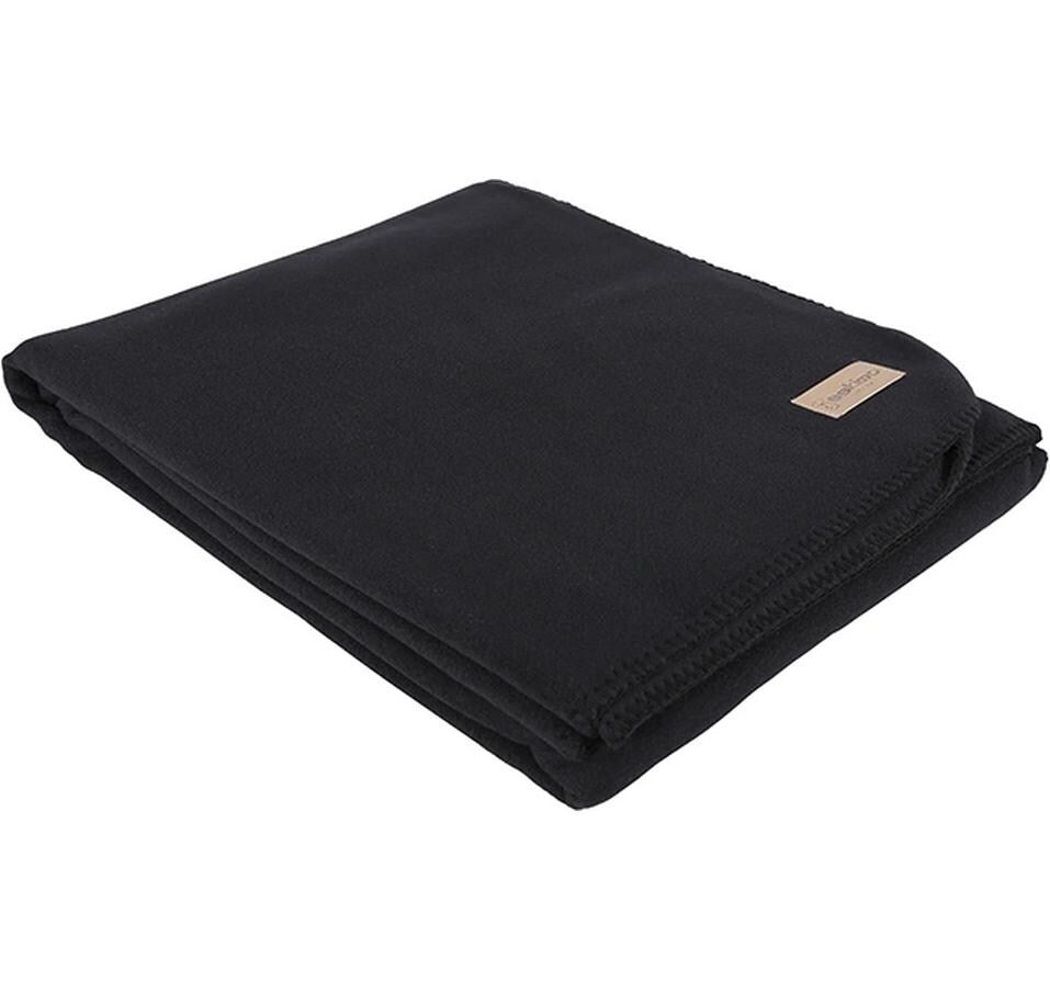 Eskimo Decke Edelvelours 100x150cm, Schwarz 60%Polyester, 40%Viscose, waschbar bei 30°C