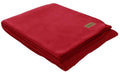 Eskimo Decke Edelvelours100x150cm, Rot 60%Polyester, 40%Viscose, waschbar bei 30°C