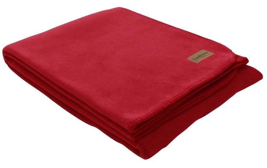 Eskimo Decke Edelvelours100x150cm, Rot 60%Polyester, 40%Viscose, waschbar bei 30°C