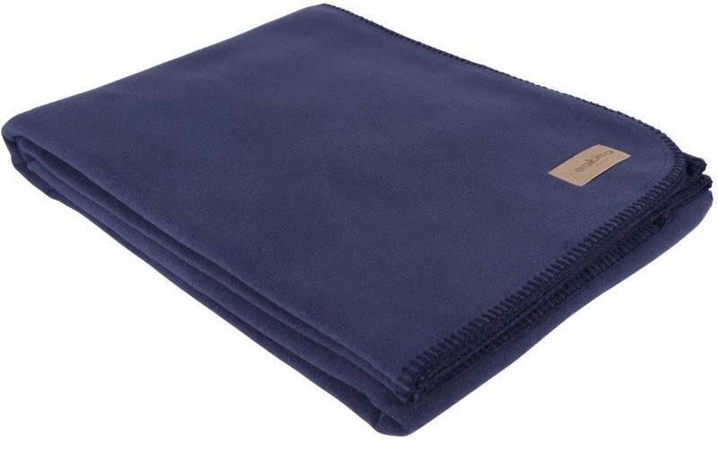 Eskimo Decke Edelvelours 100x150cm, Marine 60%Polyester, 40%Viscose, waschbar bei 30°C