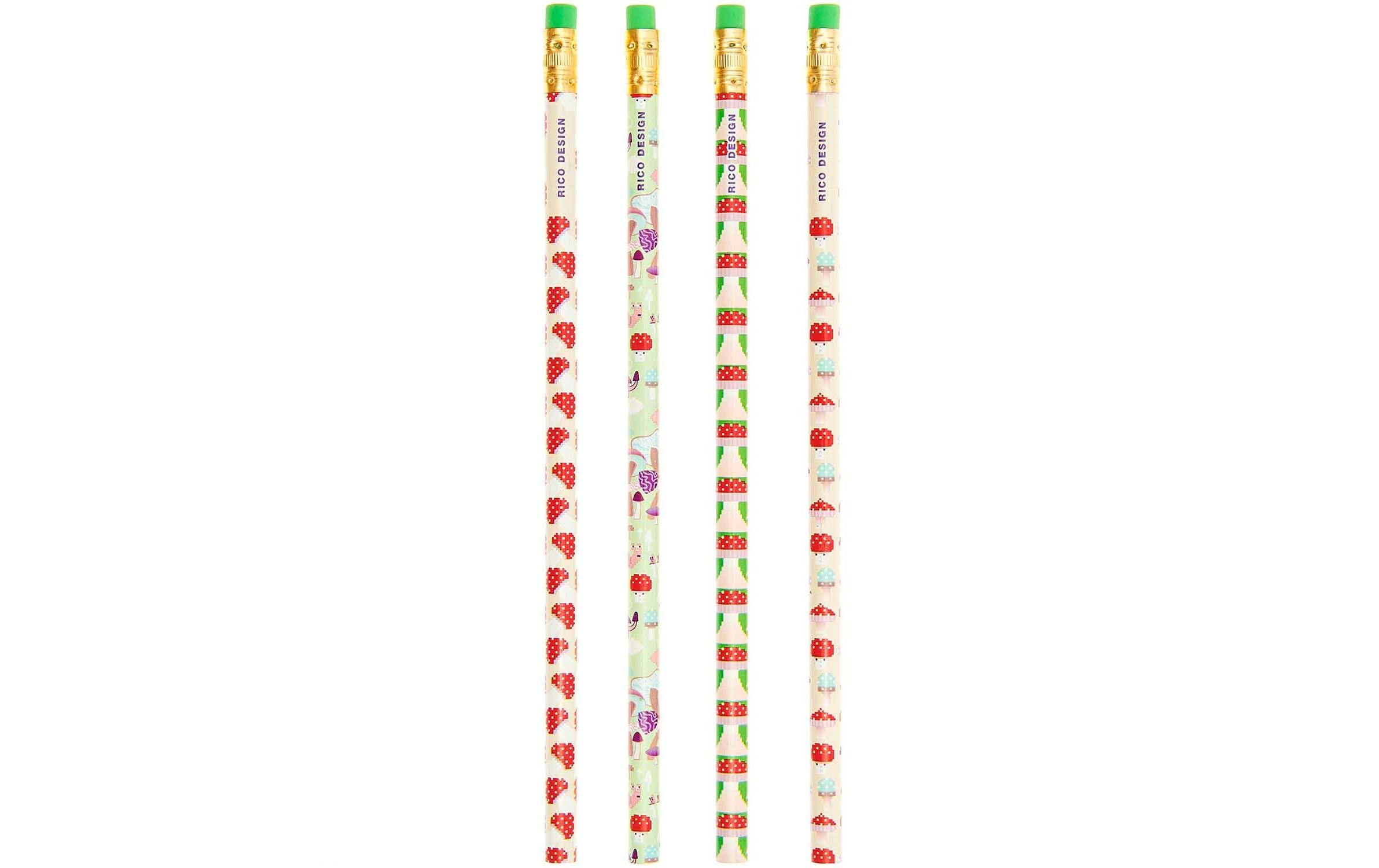 Rico Design Bleistift Shroom 4 Stück, HB