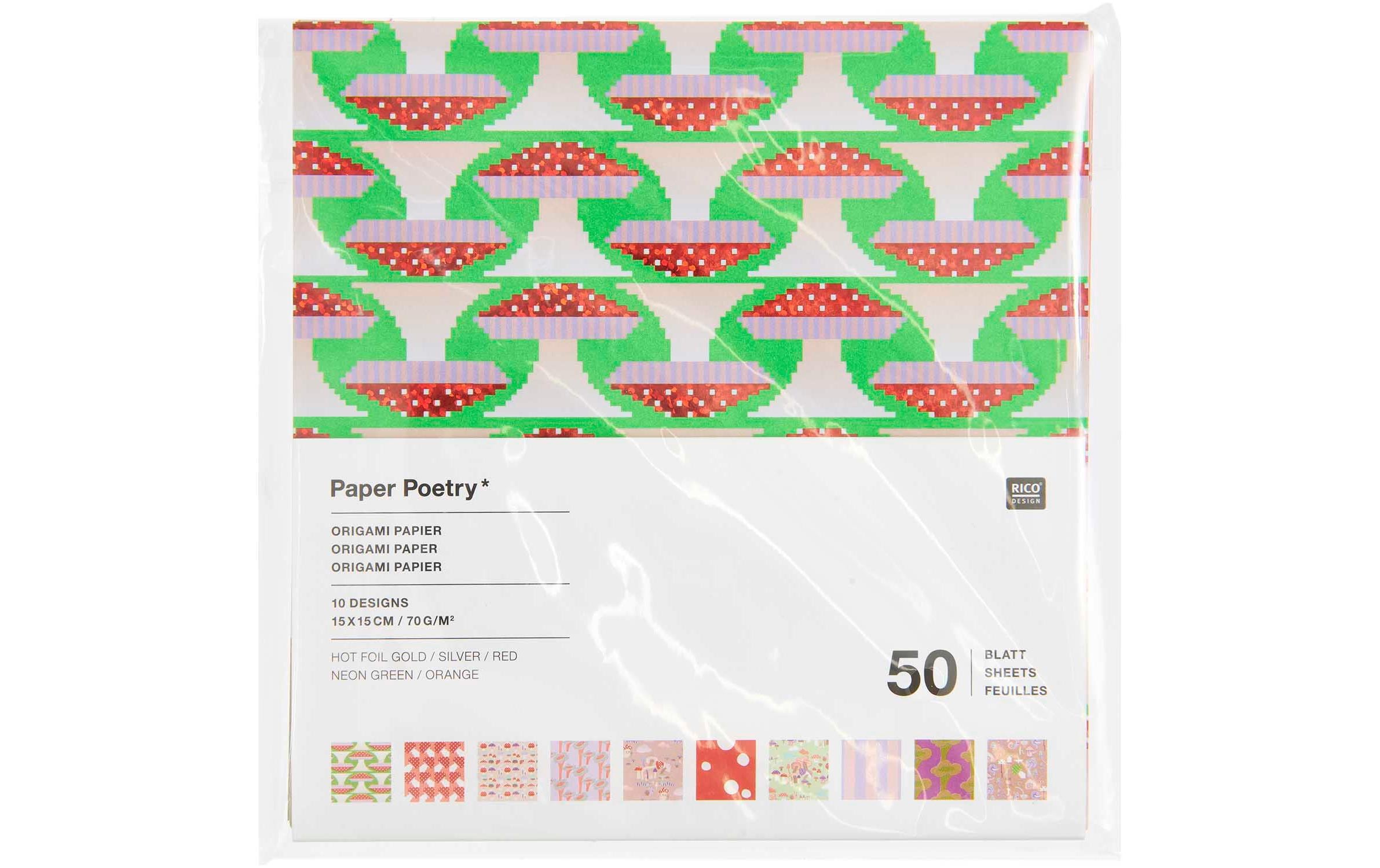 Rico Design Bastelblock Origami 50 Blatt, 70gm2