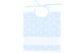 Rico Design Lätzchen gepunktet 30 x 34 cm, Frottierware, 100 % CO, blau
