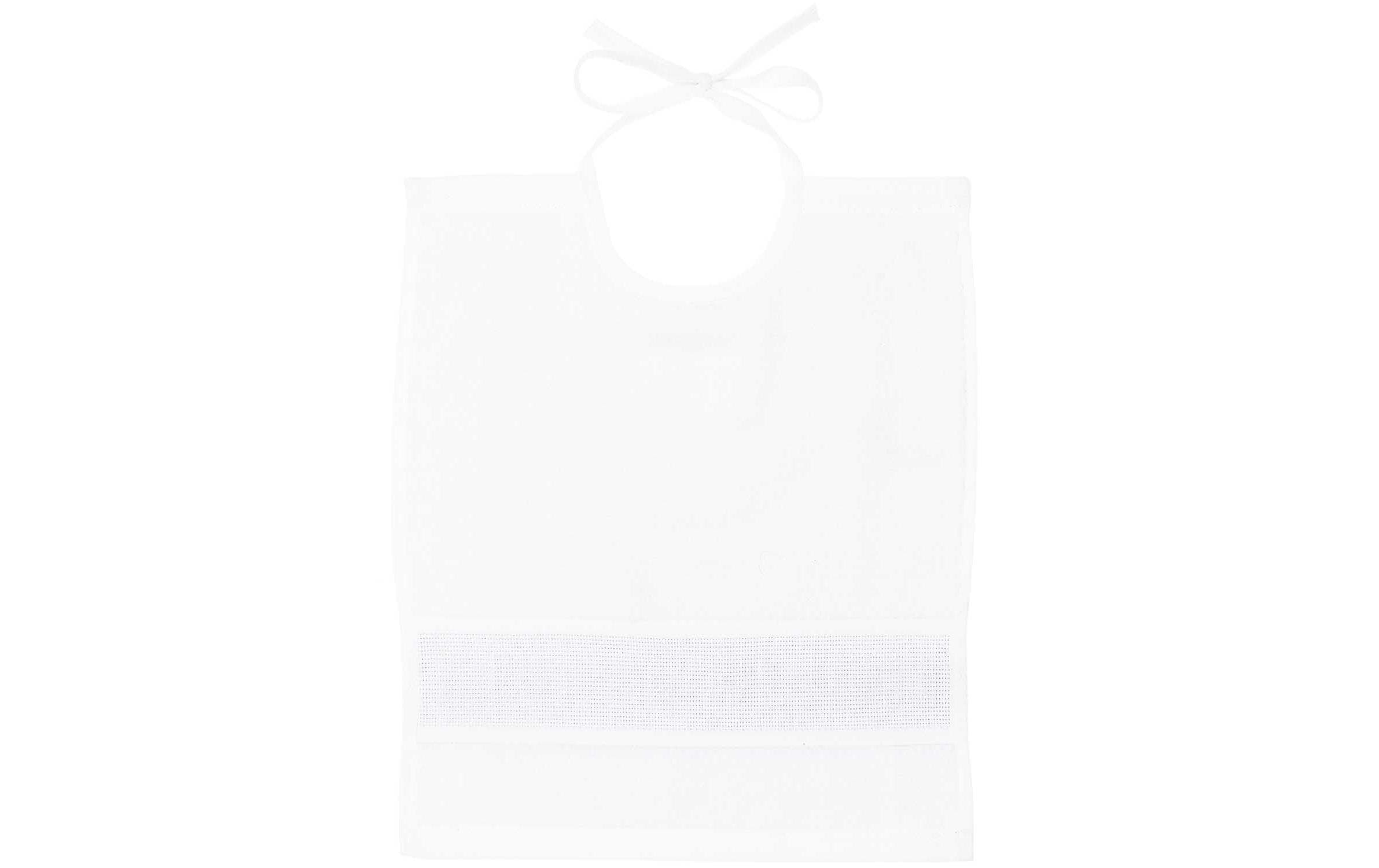 Rico Design Lätzchen weiss 30 x 34 cm, 100 % CO
