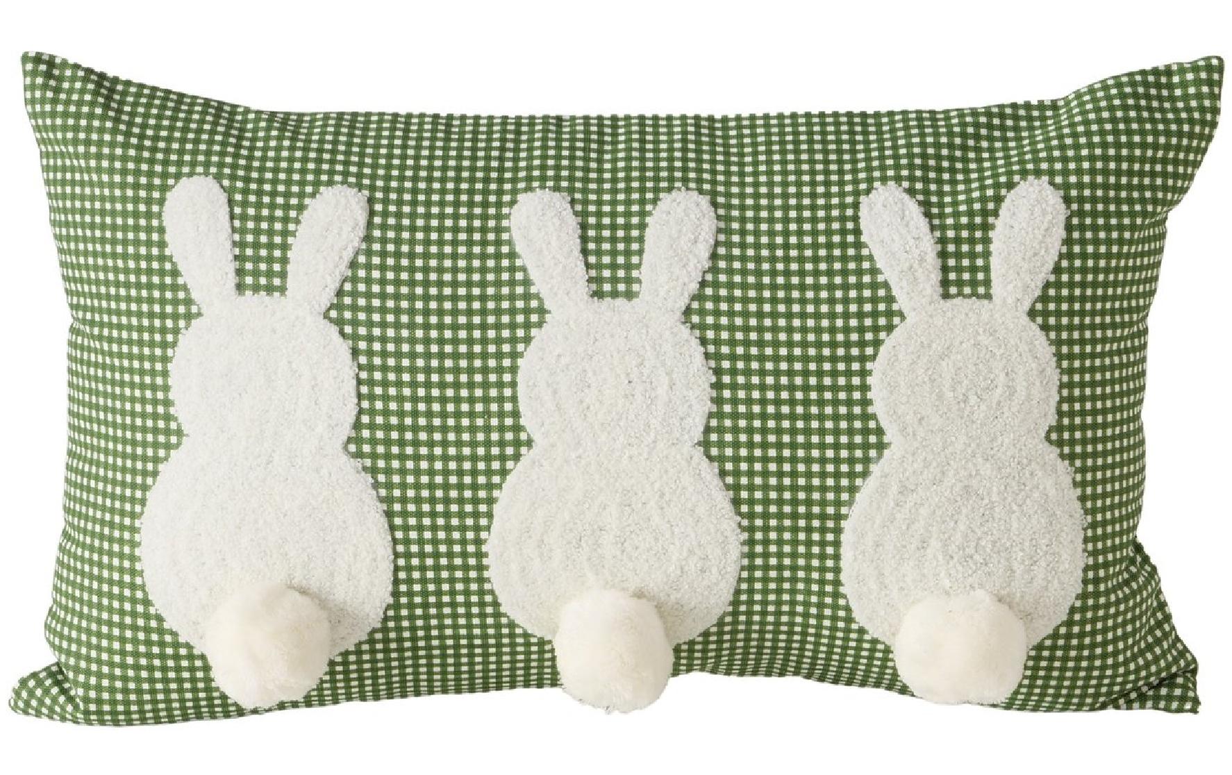 Boltze Kissen Hasen Lanari BW/Polyester, 50x30x15cm LxBxH