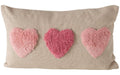 Boltze Kissen Herzen Jane BW/Polyester, 50x30x14cm LxBxH